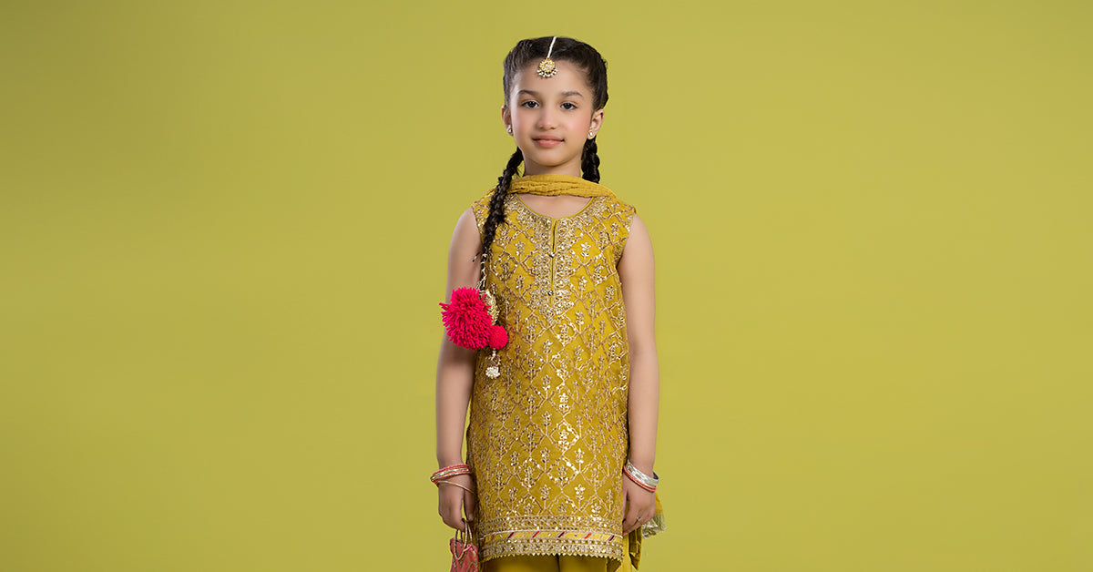 Maria B | 3 Piece Embroidered Organza Suit | MKS-EF24-14 - House Of Zarish