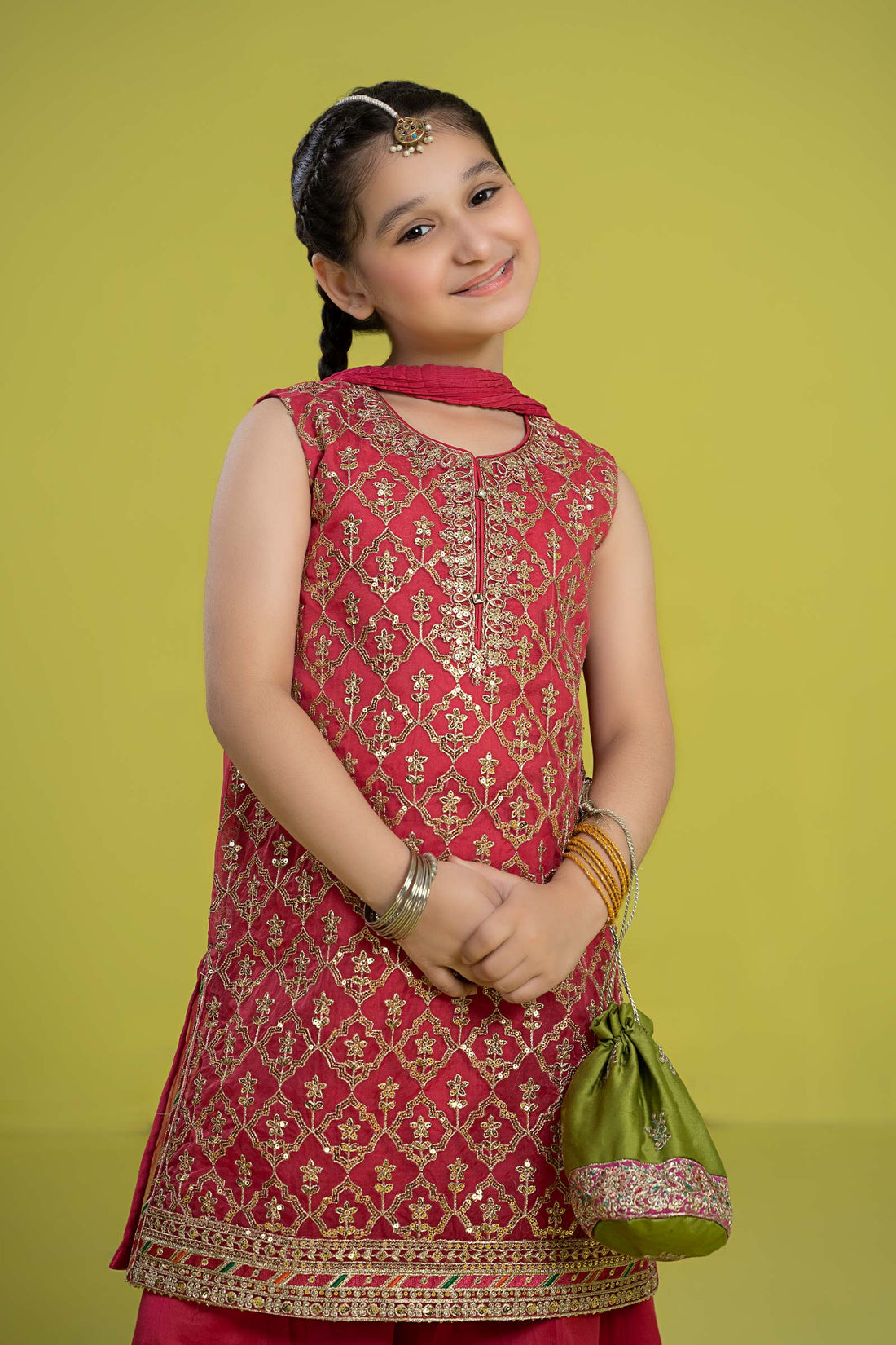 Maria B | 3 Piece Embroidered Organza Suit | MKS-EF24-14 - House Of Zarish