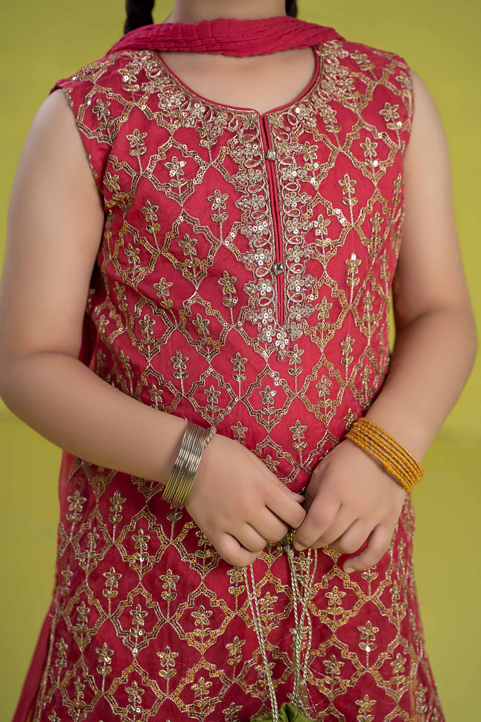 Maria B | 3 Piece Embroidered Organza Suit | MKS-EF24-14 - House Of Zarish