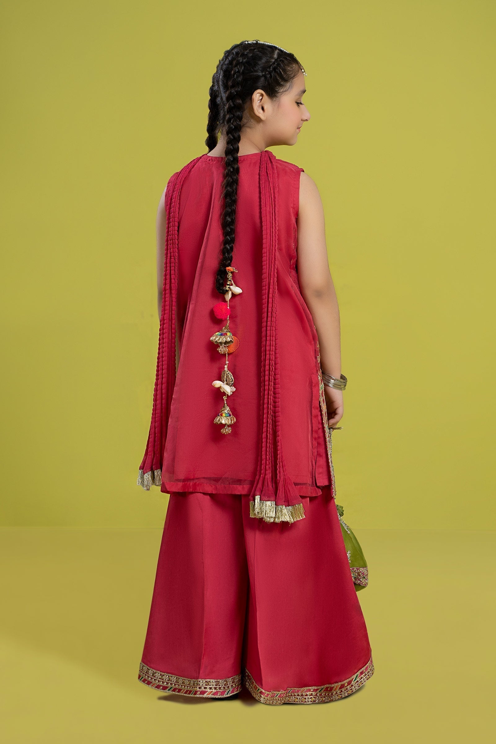 Maria B | 3 Piece Embroidered Organza Suit | MKS-EF24-14 - House Of Zarish