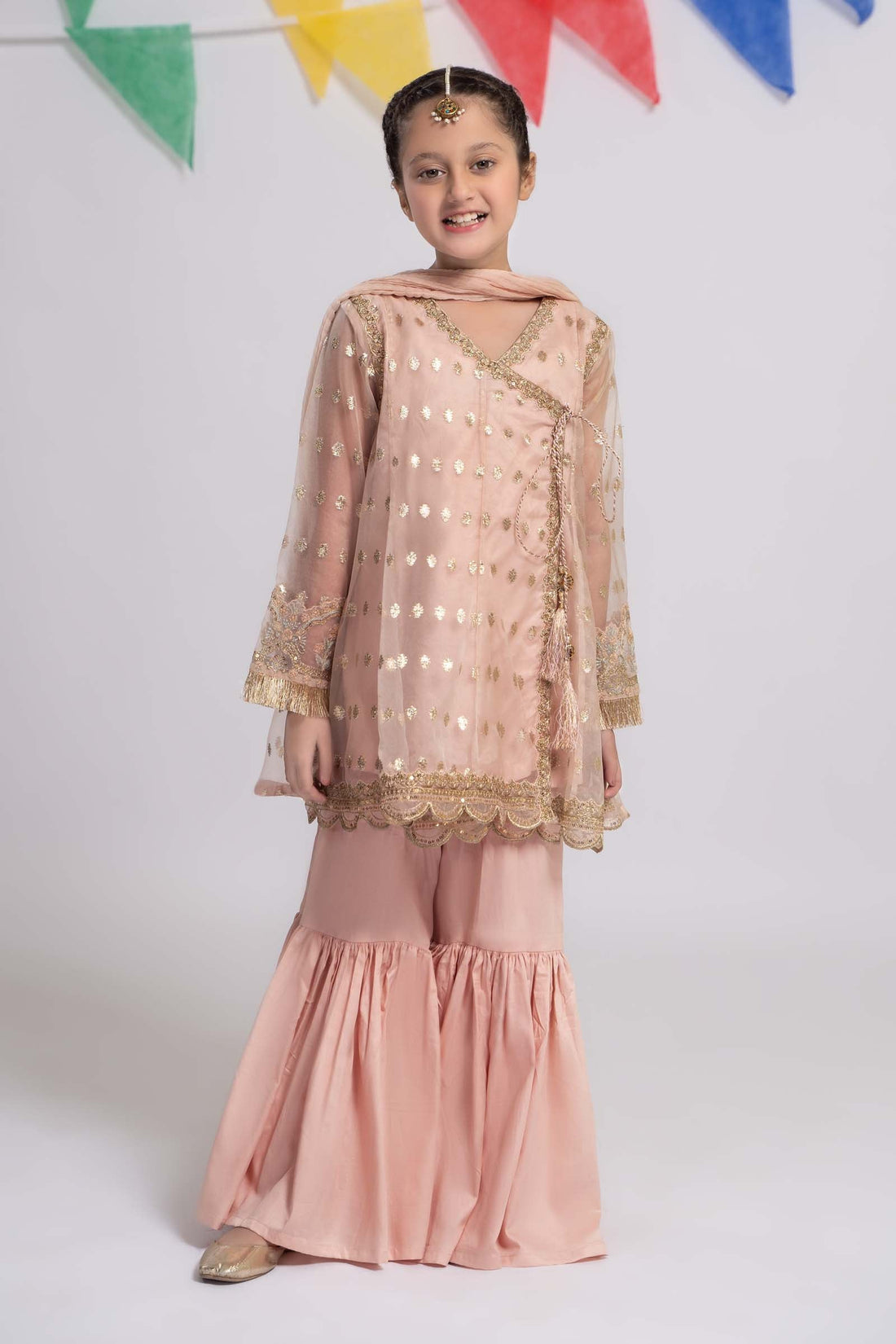 Maria B | 3 Piece Embroidered Organza Suit | MKS-EF24-18 - House Of Zarish