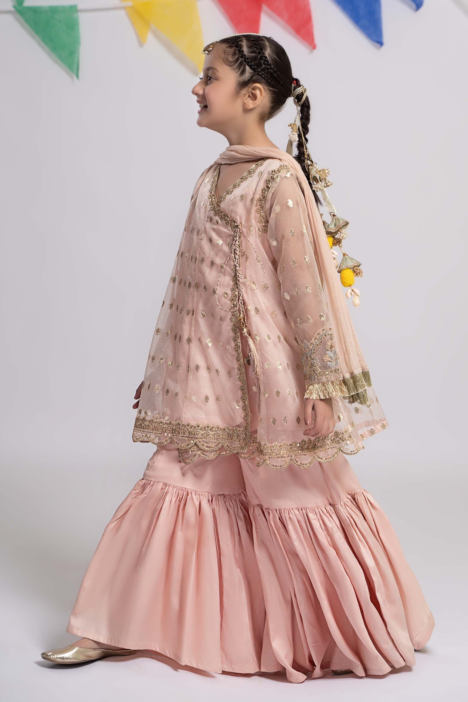 Maria B | 3 Piece Embroidered Organza Suit | MKS-EF24-18 - House Of Zarish