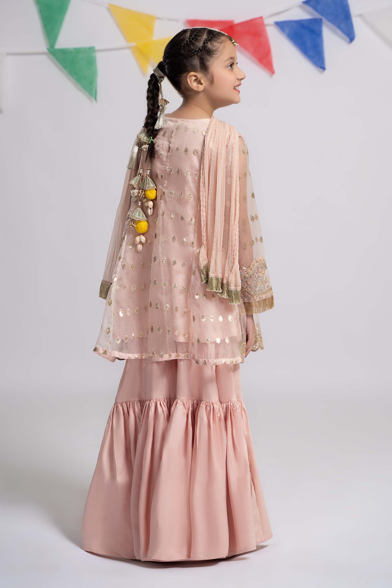 Maria B | 3 Piece Embroidered Organza Suit | MKS-EF24-18 - House Of Zarish