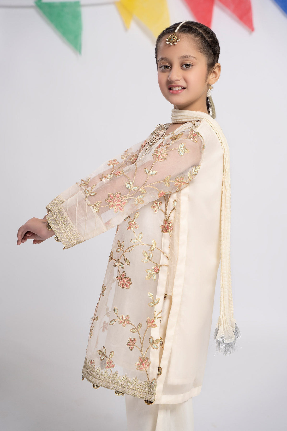 Maria B | 3 Piece Embroidered Organza Suit | MKS-EF24-30 - Libasekhas