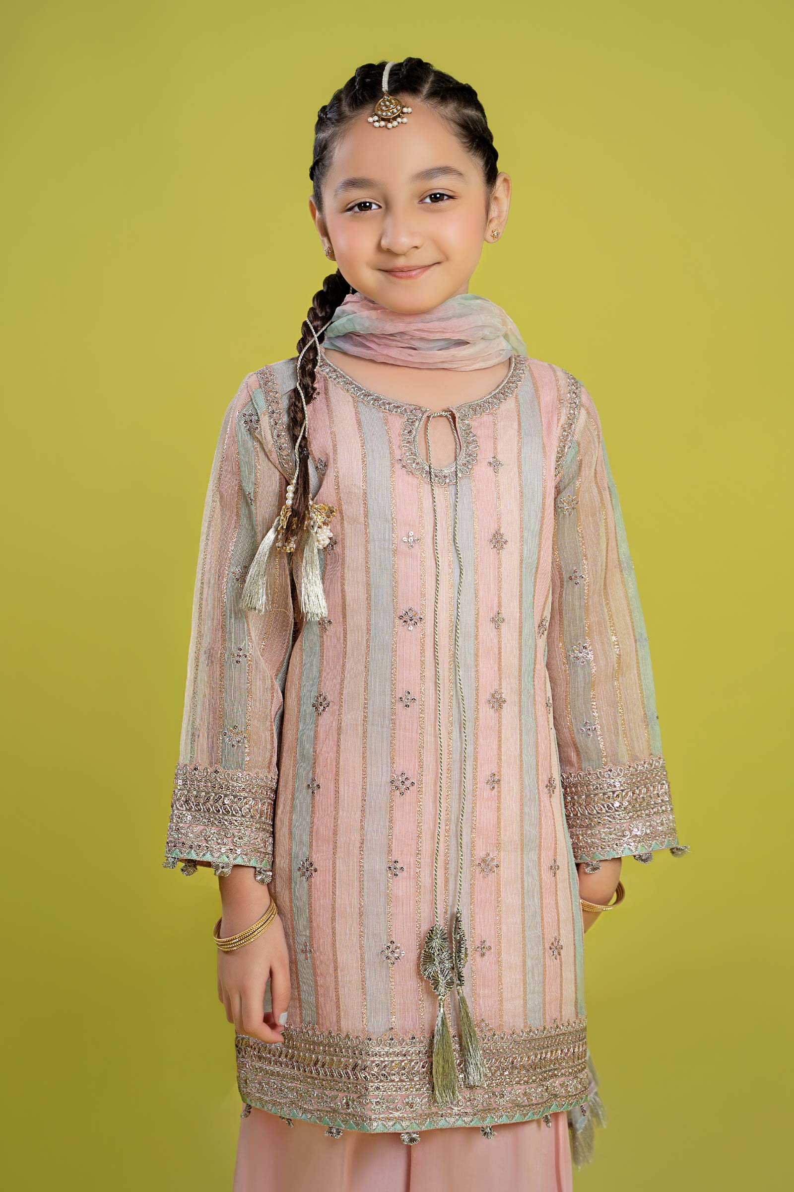 Maria B | 3 Piece Embroidered Yarn Dyed Suit | MKS-EF24-32 - House Of Zarish