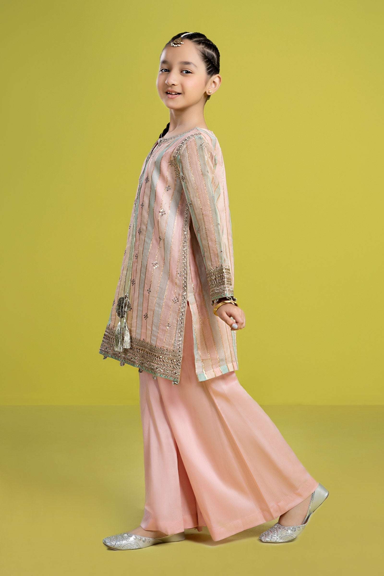 Maria B | 3 Piece Embroidered Yarn Dyed Suit | MKS-EF24-32 - House Of Zarish