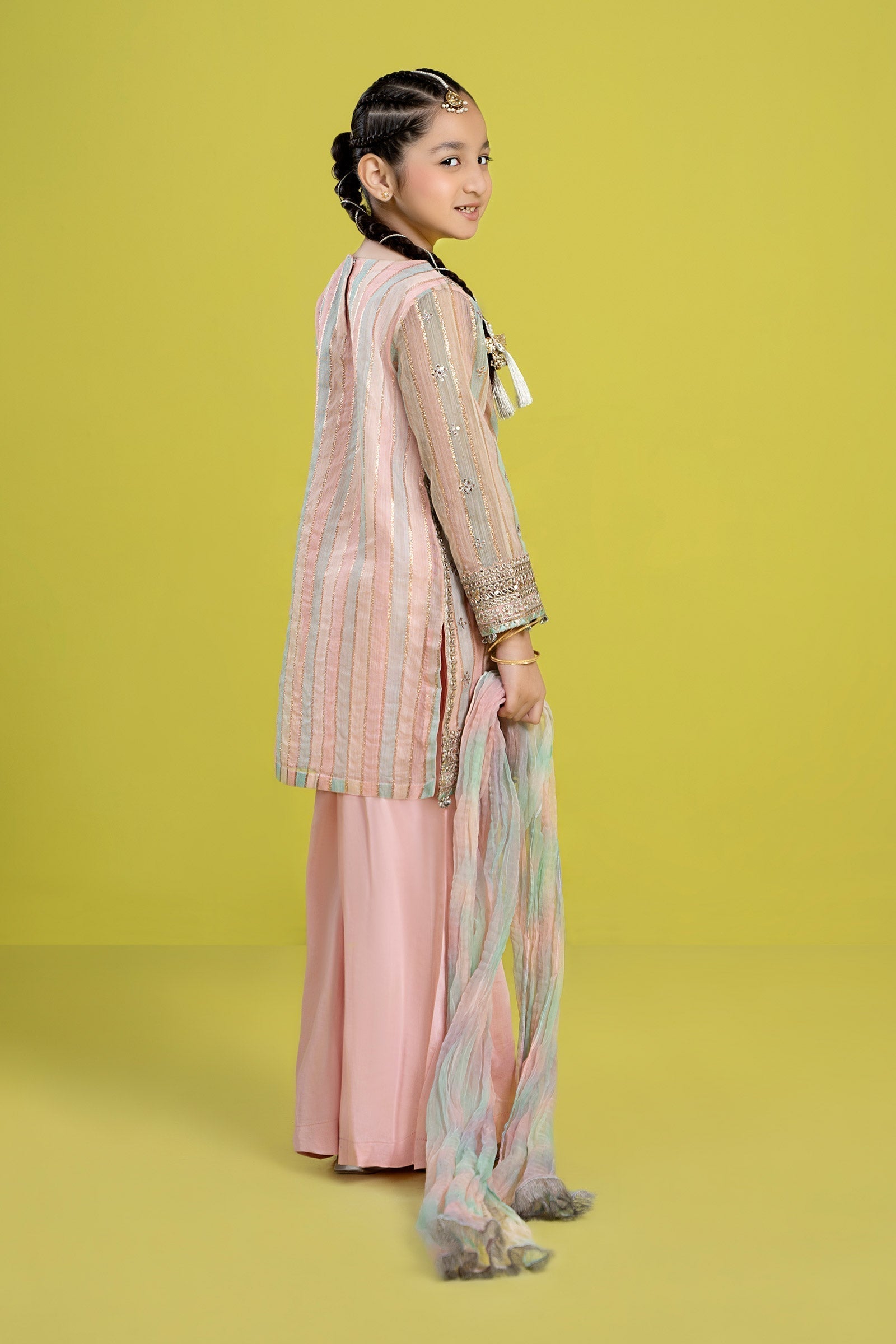 Maria B | 3 Piece Embroidered Yarn Dyed Suit | MKS-EF24-32 - House Of Zarish