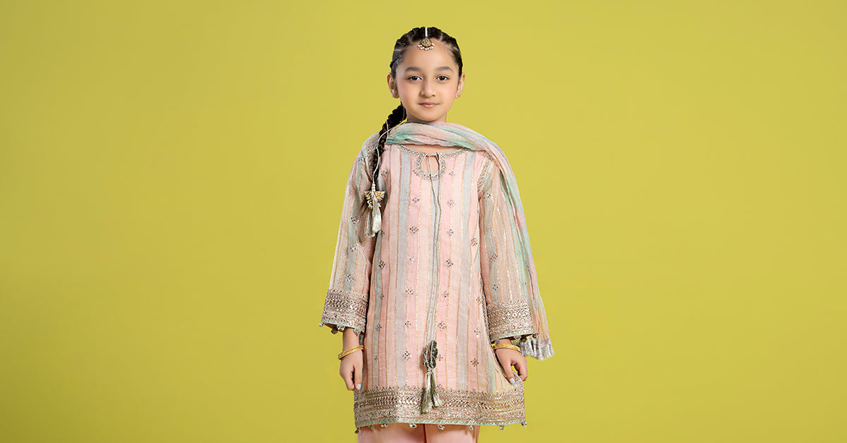 Maria B | 3 Piece Embroidered Yarn Dyed Suit | MKS-EF24-32 - House Of Zarish