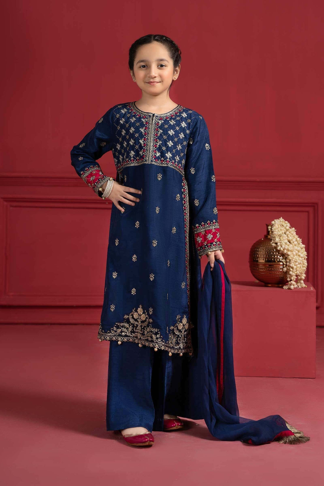 Maria B | Suit Blue MKS-W23-12 - House Of Zarish
