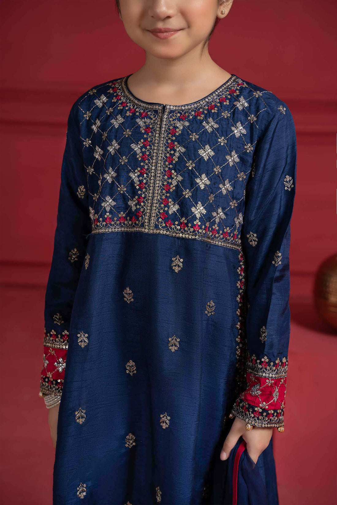 Maria B | Suit Blue MKS-W23-12 - House Of Zarish