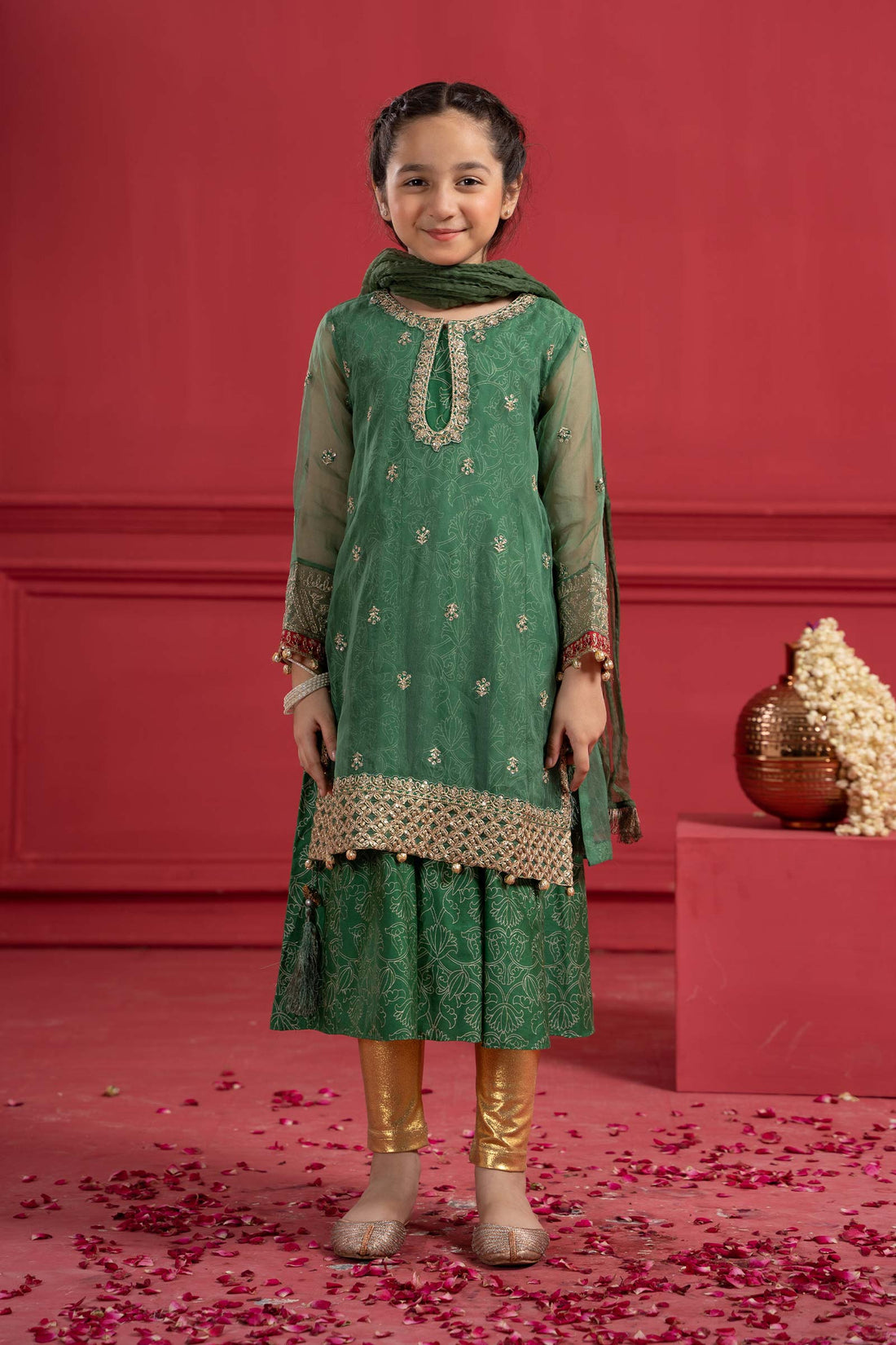 Maria B | Suit Green MKS-W23-21 - House Of Zarish