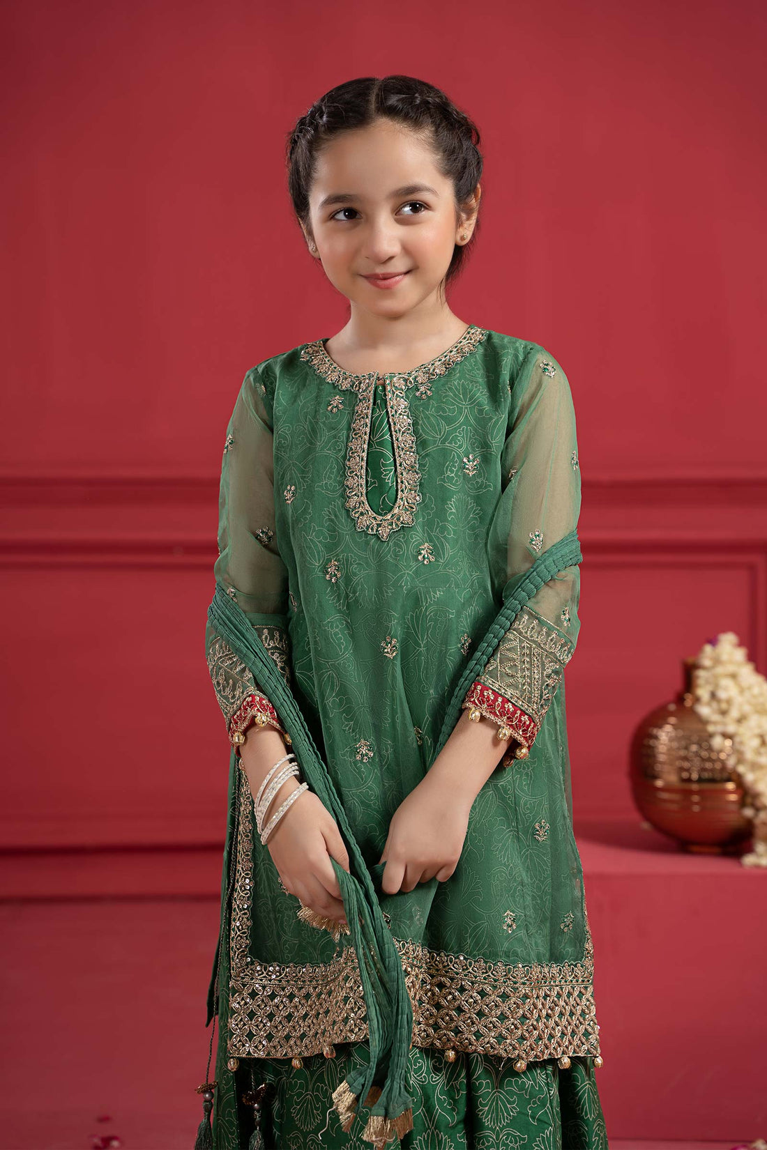 Maria B | Suit Green MKS-W23-21 - House Of Zarish
