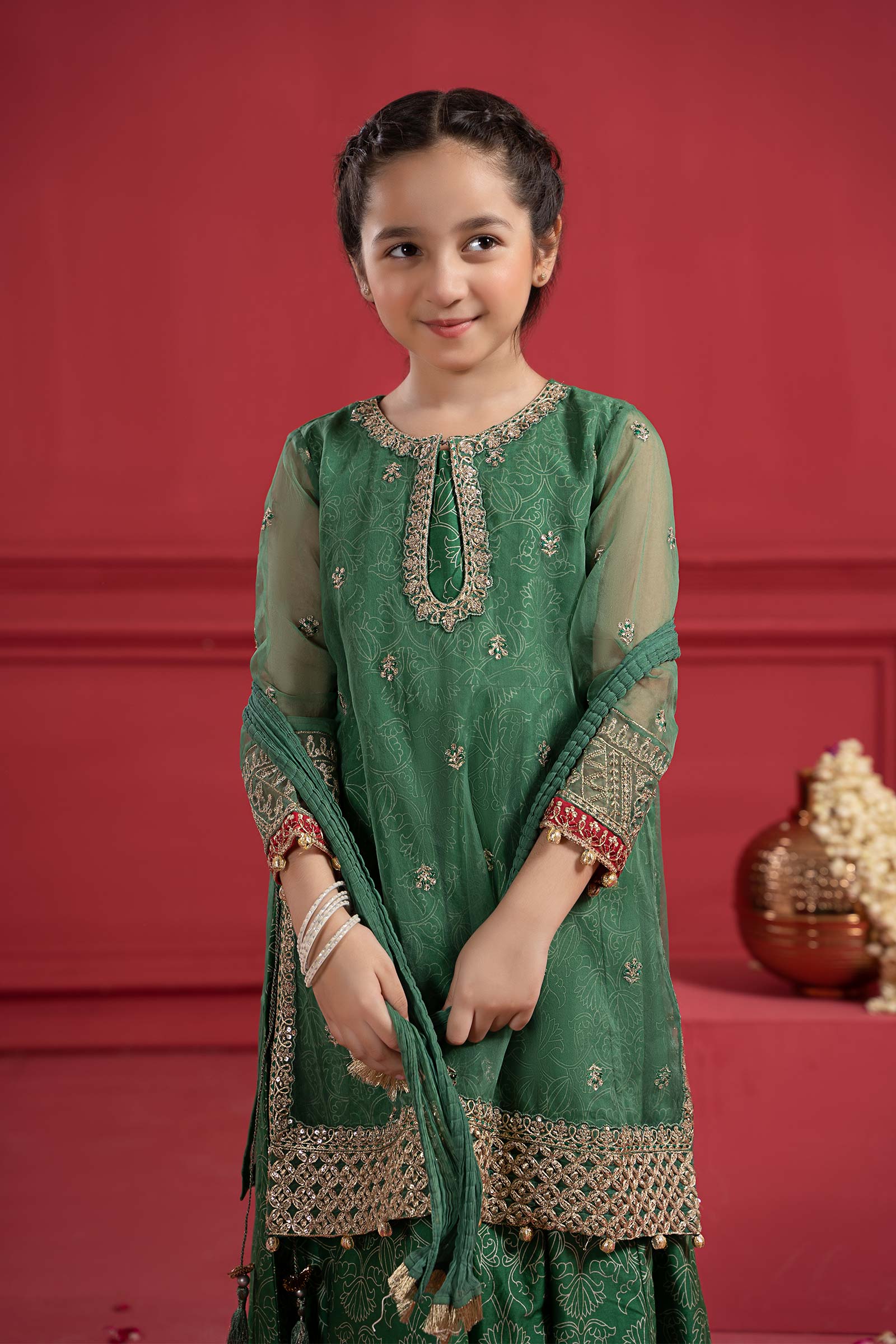 Maria B | Suit Green MKS-W23-21 - House Of Zarish