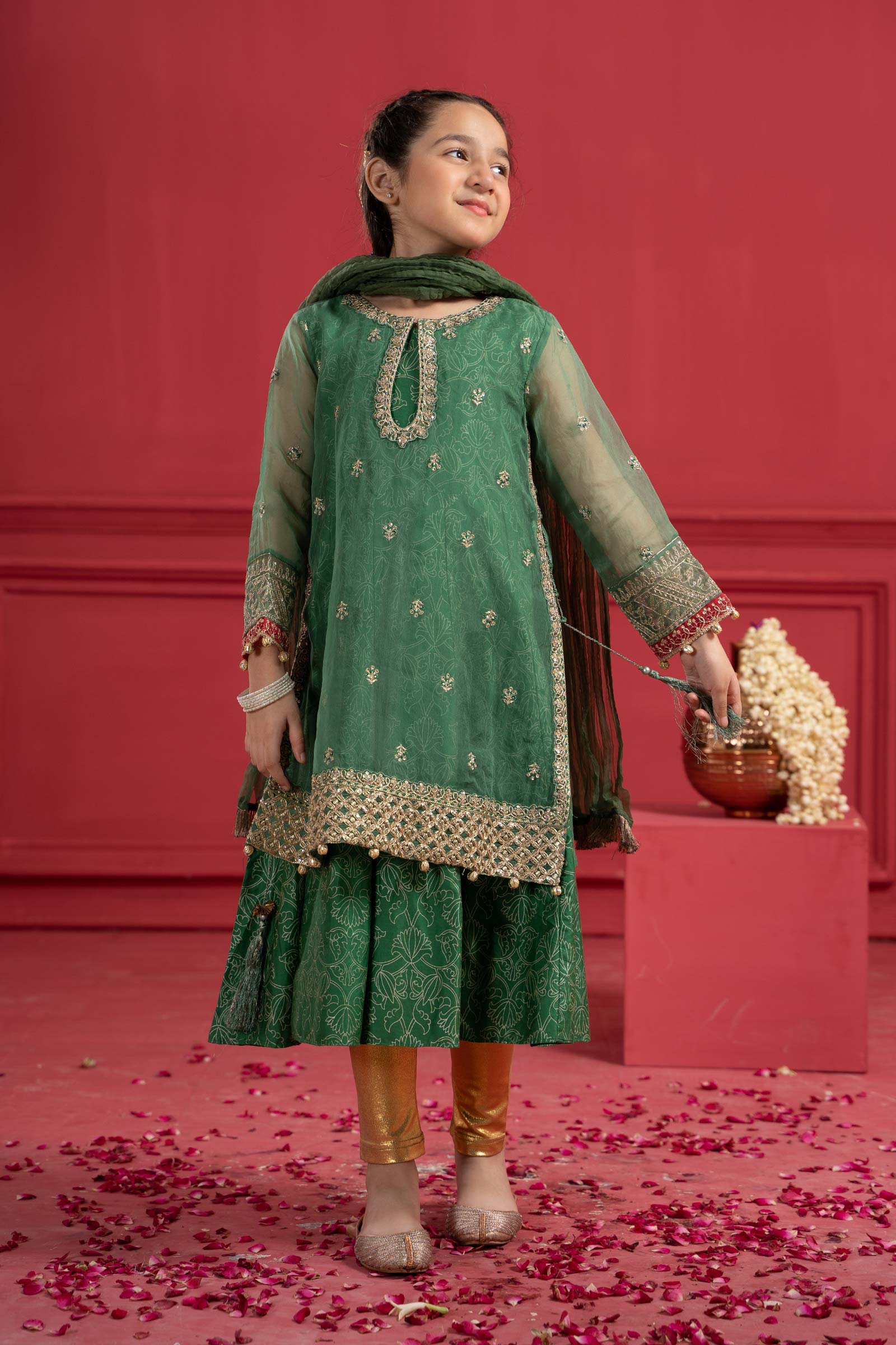 Maria B | Suit Green MKS-W23-21 - House Of Zarish
