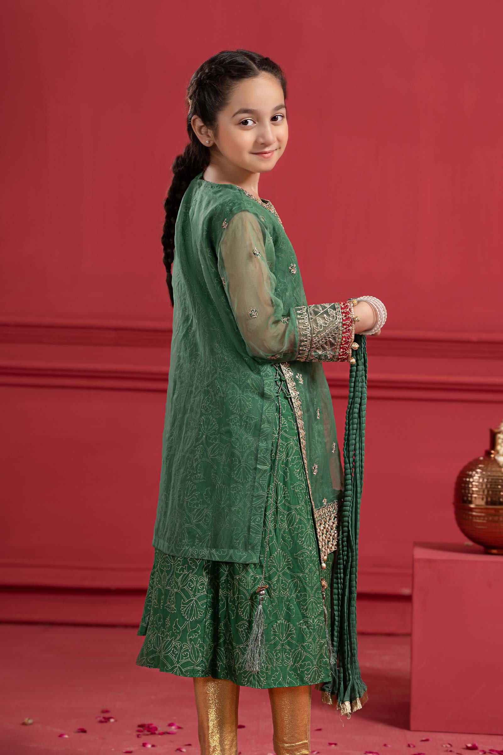 Maria B | Suit Green MKS-W23-21 - House Of Zarish