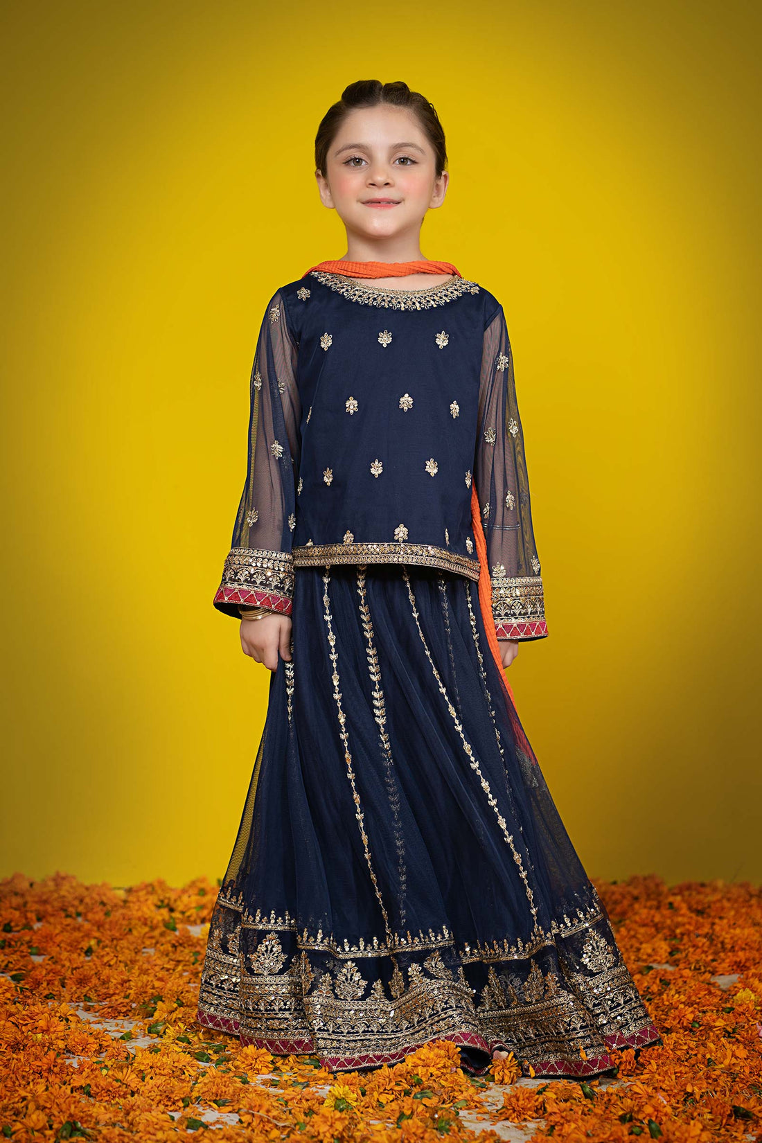 Maria B | Suit Navy Blue MKS-W23-35 - House Of Zarish