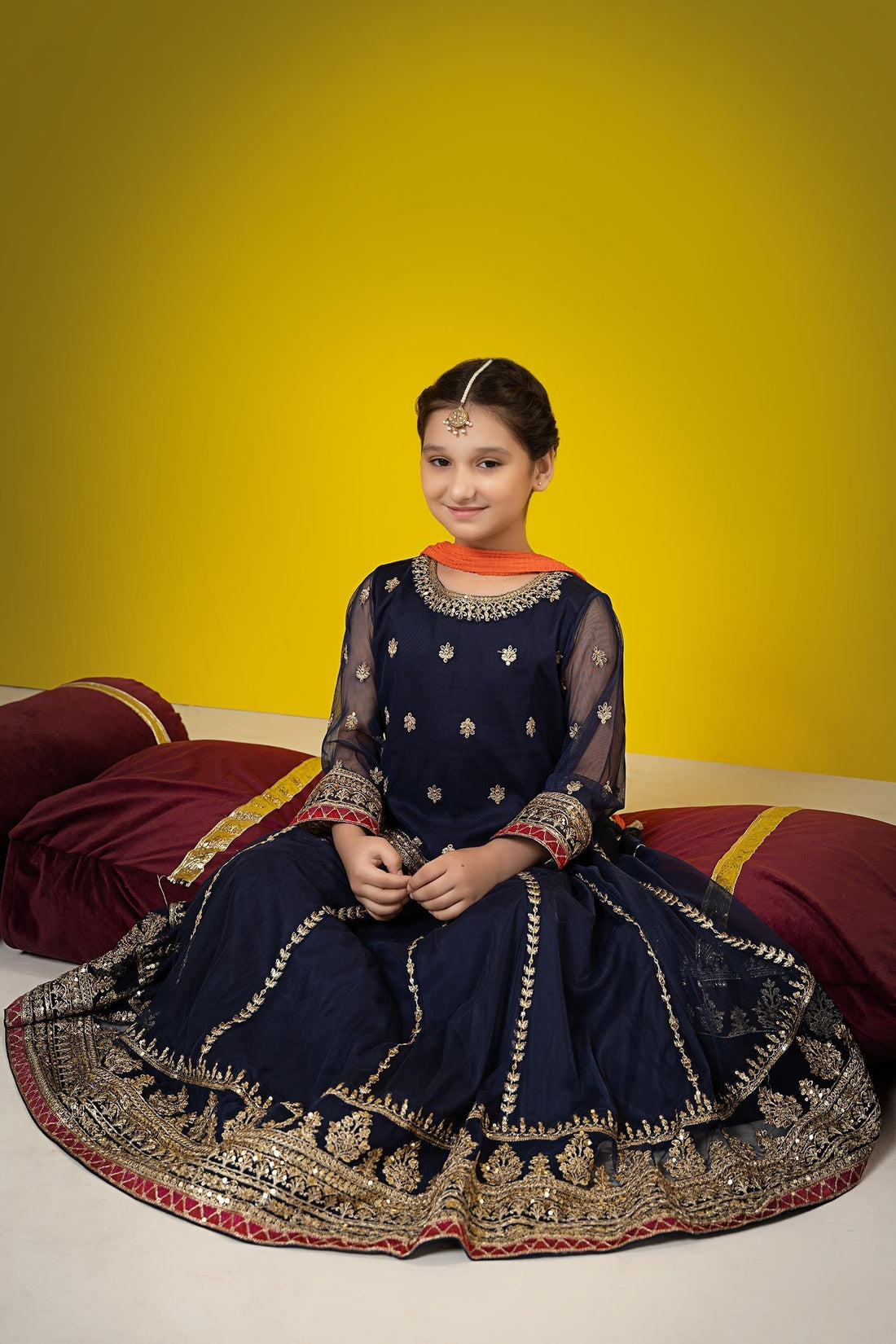 Maria B | Suit Navy Blue MKS-W23-35 - House Of Zarish
