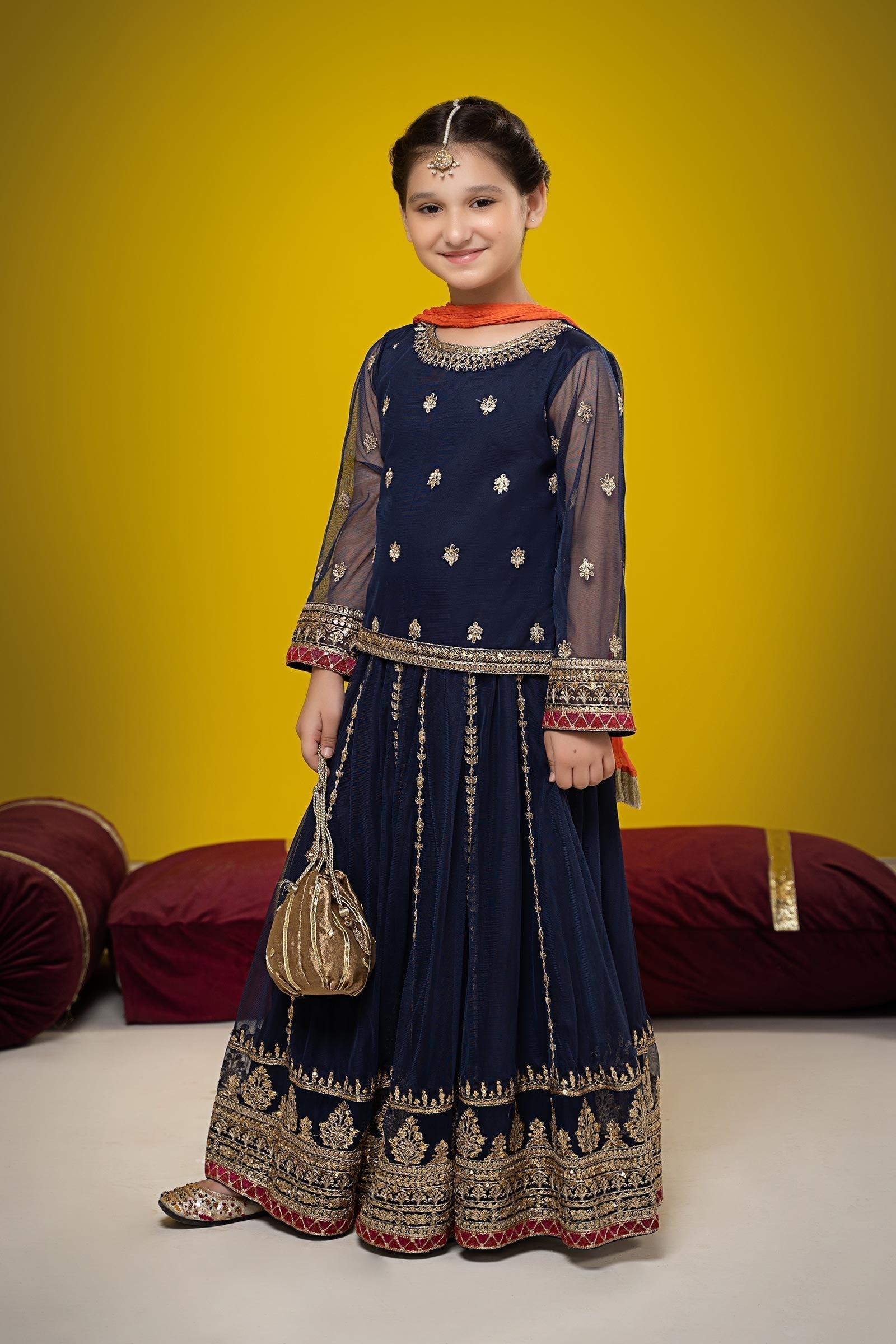 Maria B | Suit Navy Blue MKS-W23-35 - House Of Zarish