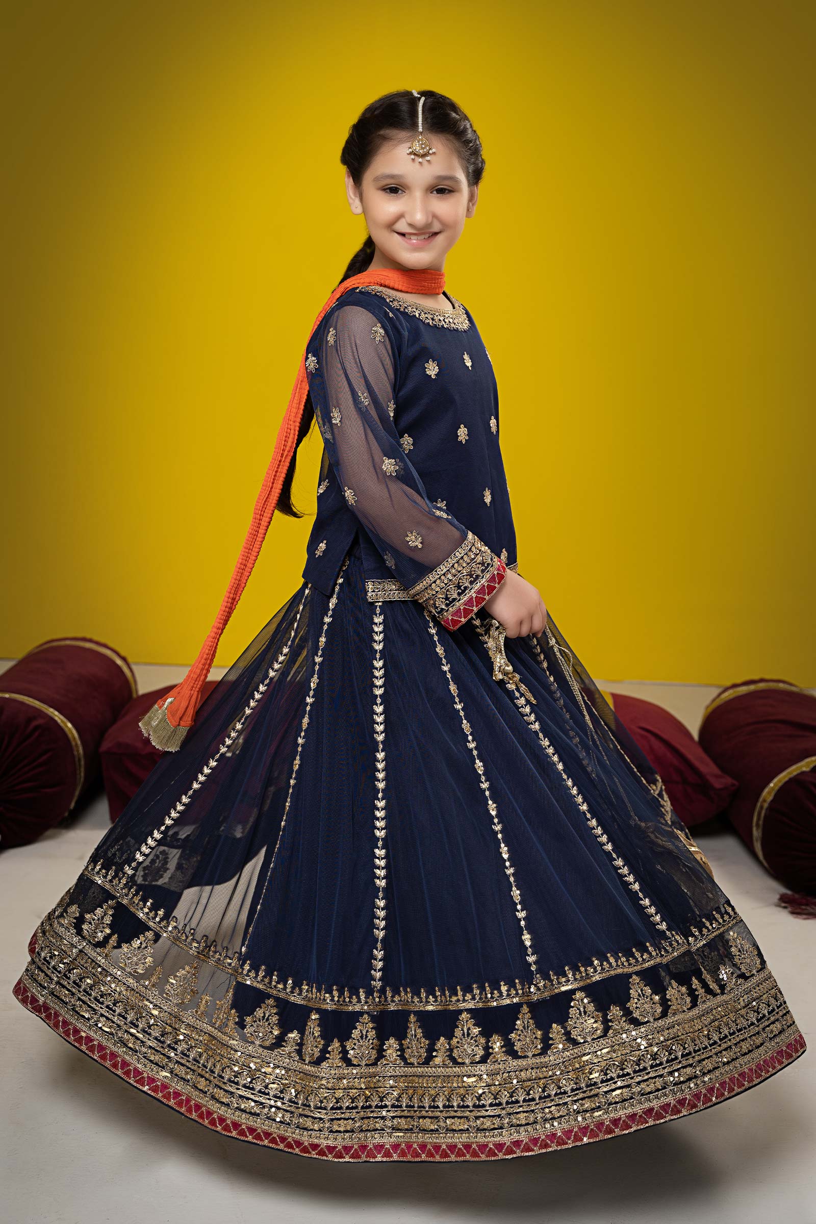 Maria B | Suit Navy Blue MKS-W23-35 - House Of Zarish