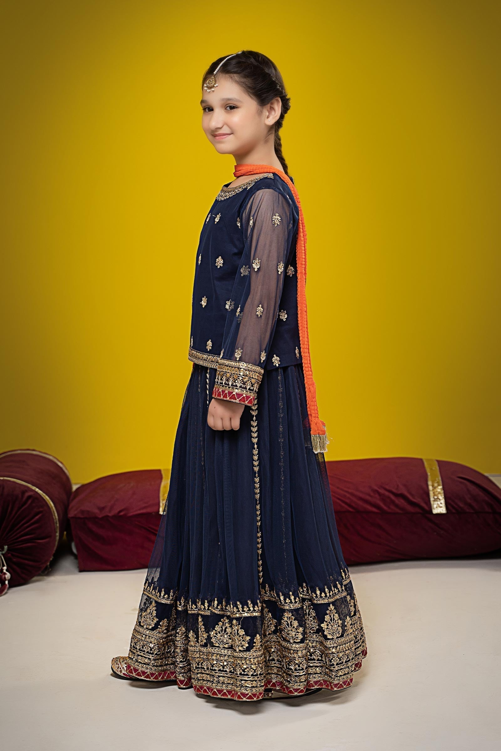 Maria B | Suit Navy Blue MKS-W23-35 - House Of Zarish
