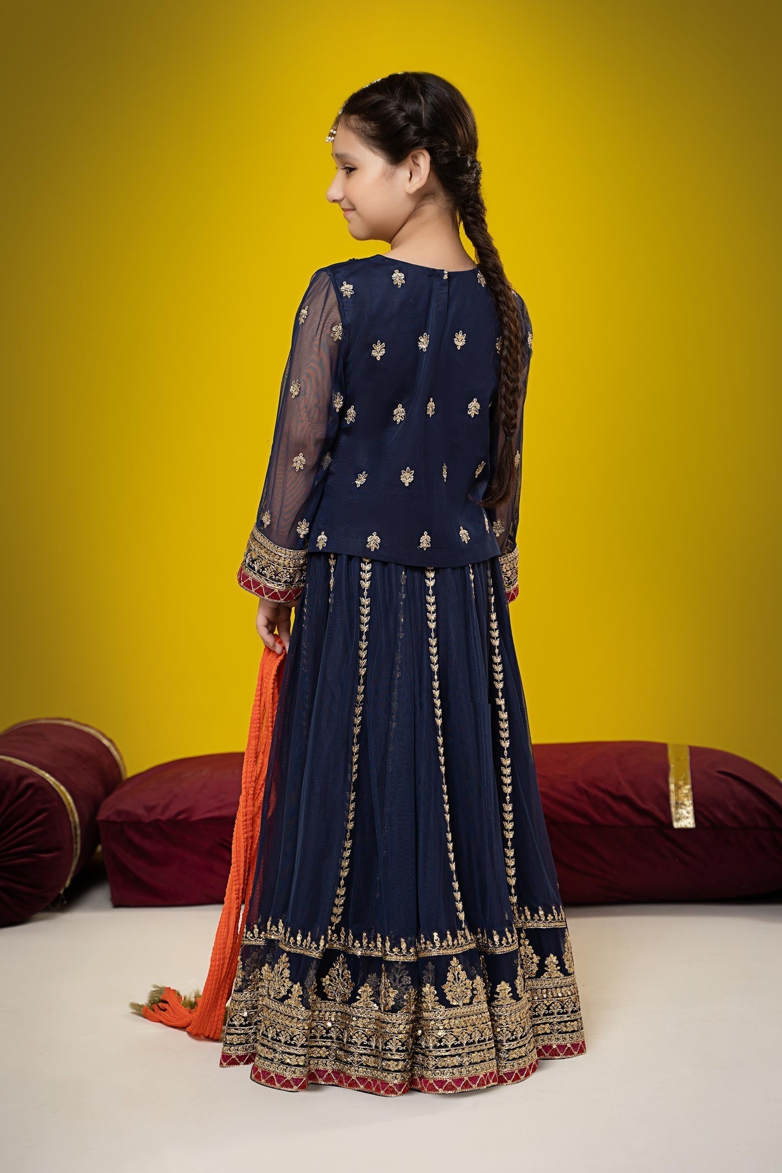 Maria B | Suit Navy Blue MKS-W23-35 - House Of Zarish