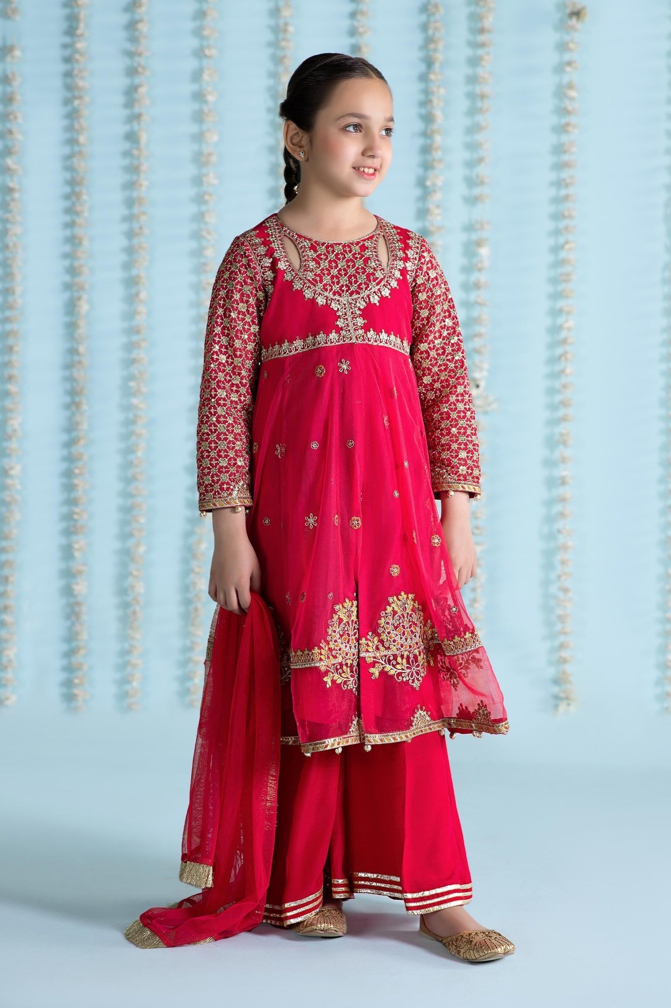 Maria B | 3 Piece Embroidered Net Suit | MKS-EA24-02 - Libasekhas