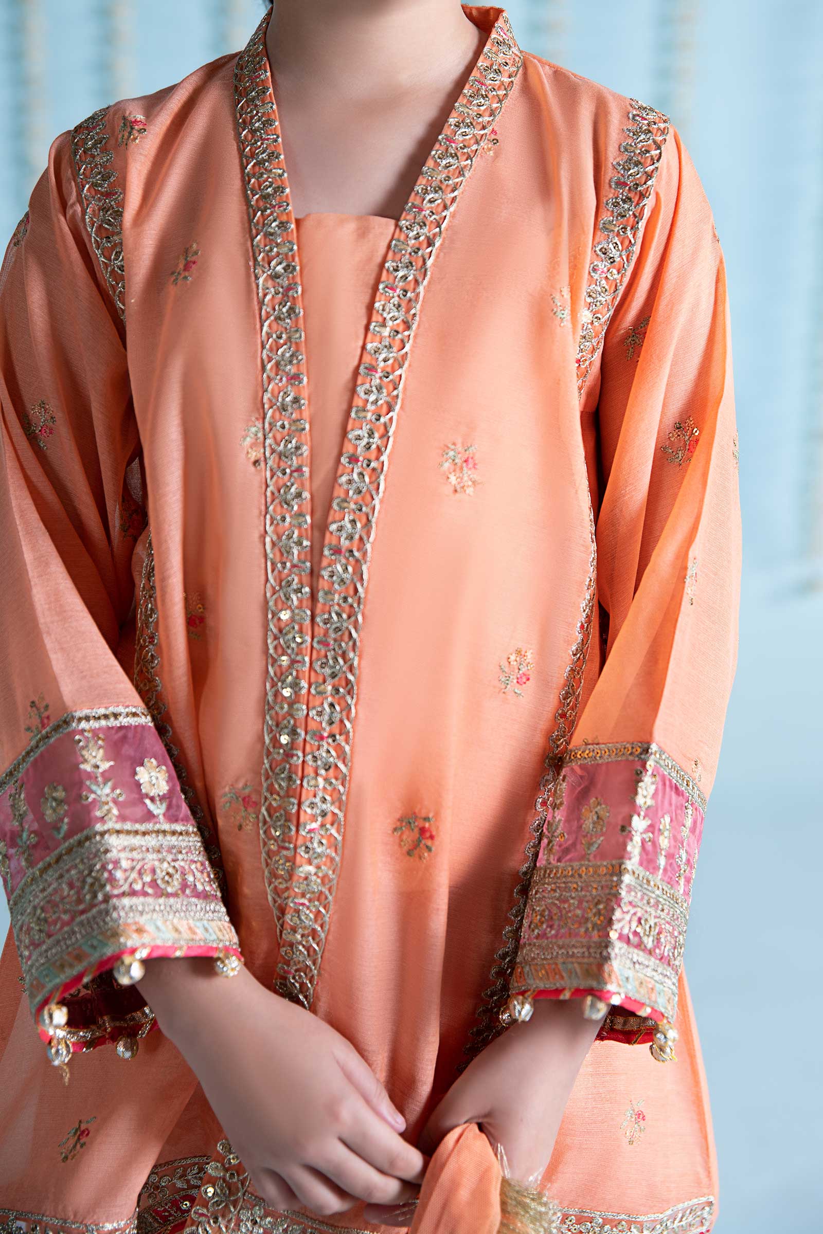 Maria B | 3 Piece Embroidered Paper Cotton Suit | MKS-EA24-04 - Libasekhas