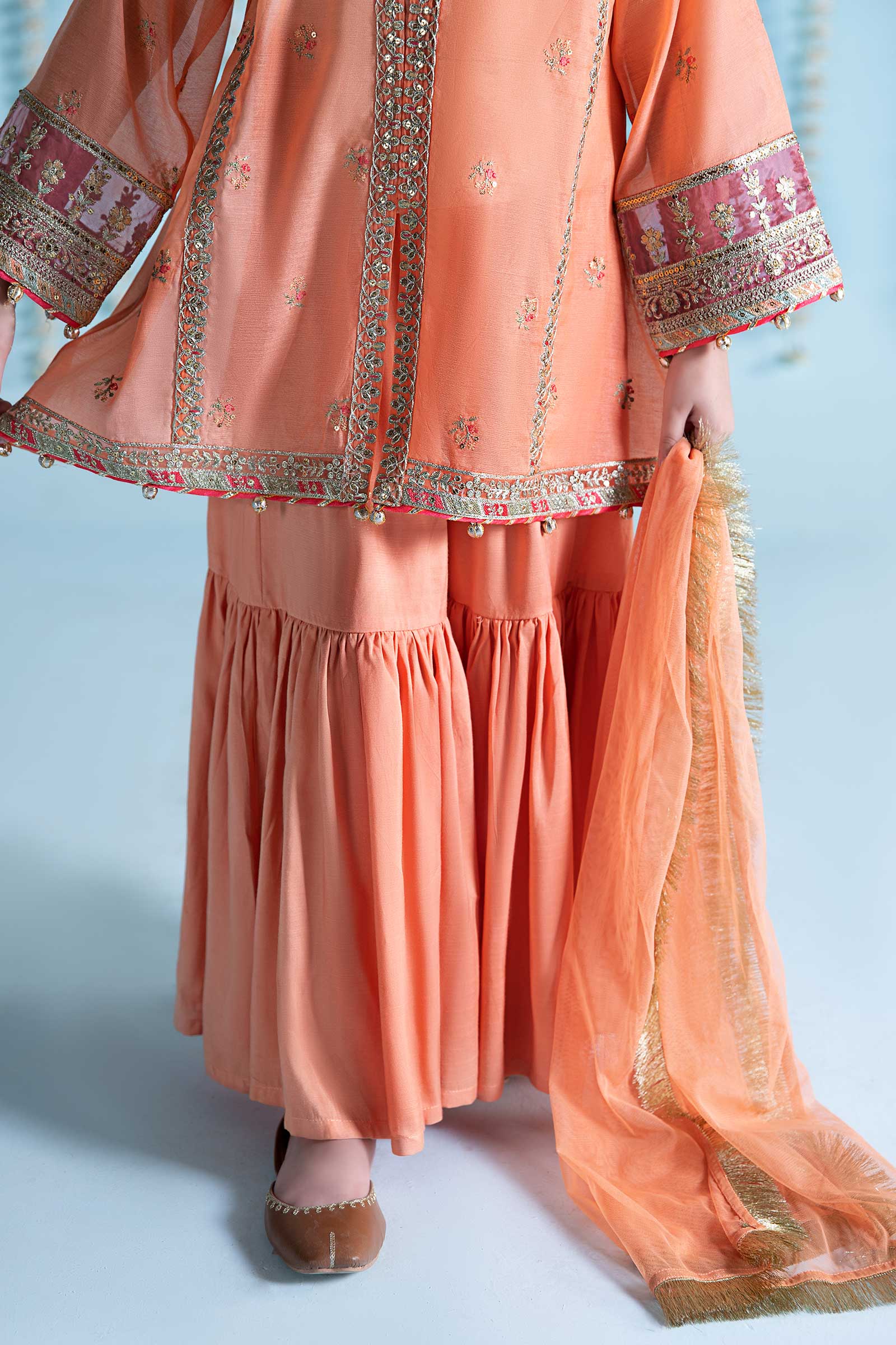 Maria B | 3 Piece Embroidered Paper Cotton Suit | MKS-EA24-04 - Libasekhas