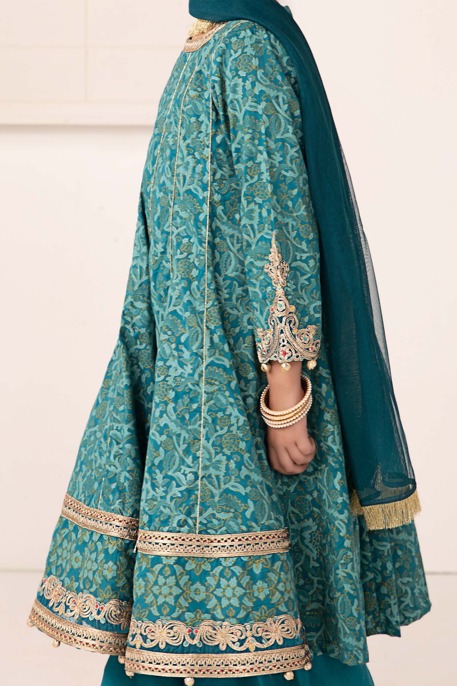 Maria B | 3 Piece Printed Raw Silk Suit | MKS-EA24-05 - Libasekhas