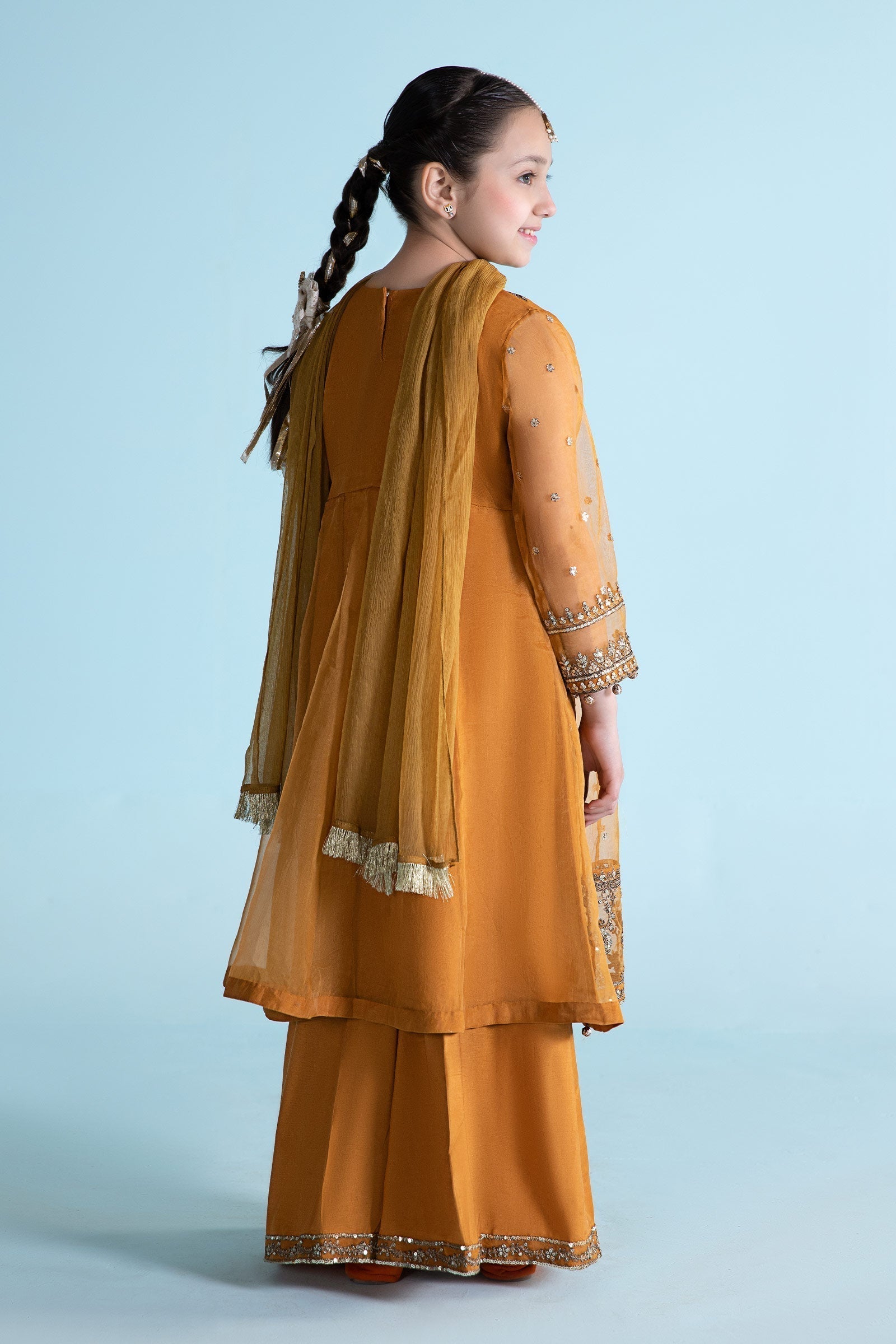 Maria B | 3 Piece Embroidered Organza Suit | MKS-EA24-28 - House Of Zarish