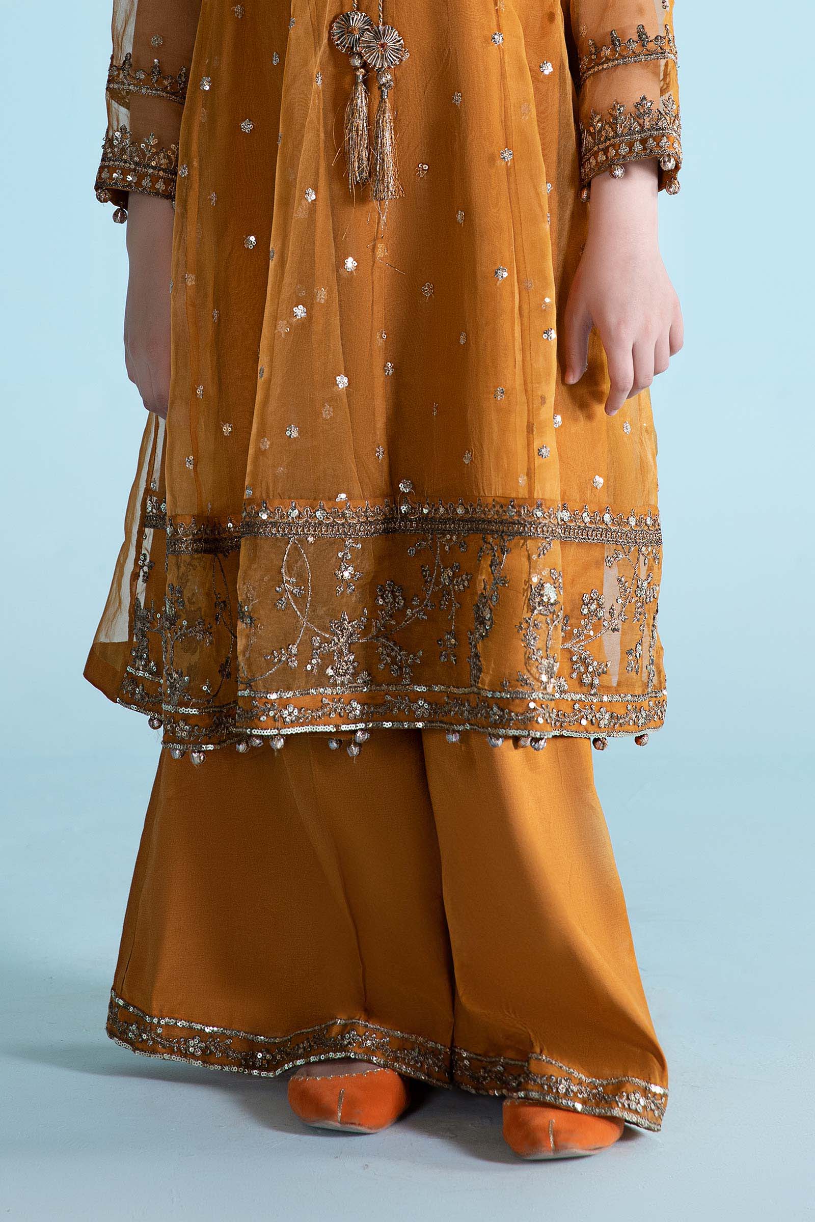 Maria B | 3 Piece Embroidered Organza Suit | MKS-EA24-28 - House Of Zarish