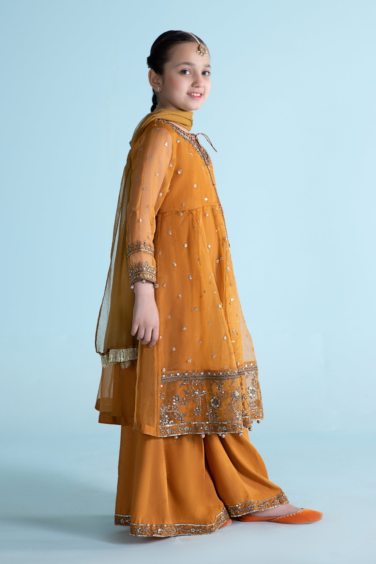Maria B | 3 Piece Embroidered Organza Suit | MKS-EA24-28 - Libasekhas