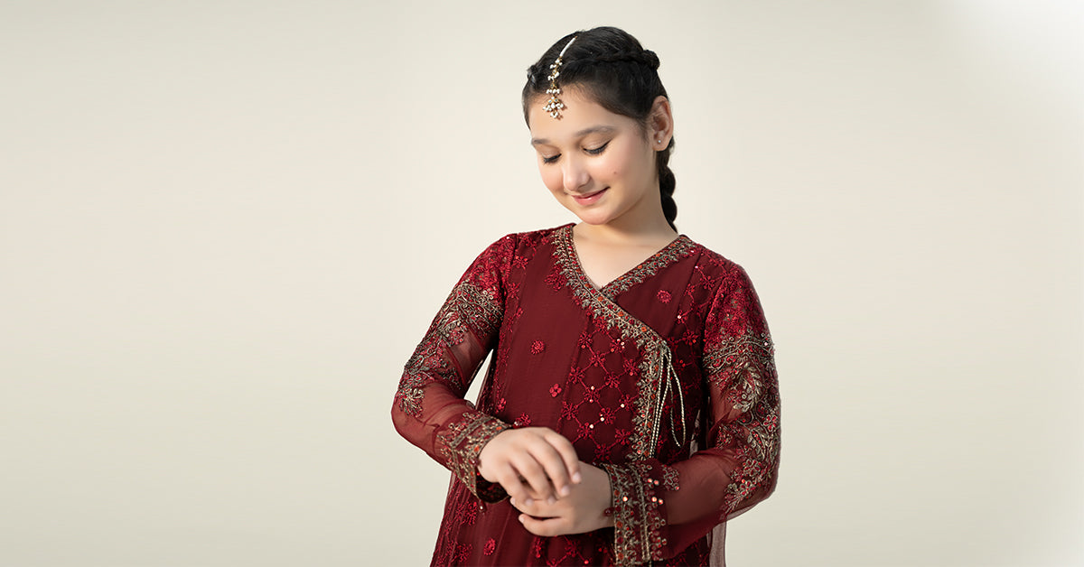 Maria B | 3 Piece Embroidered Suit | MKS-EF23-32R1 - Libasekhas