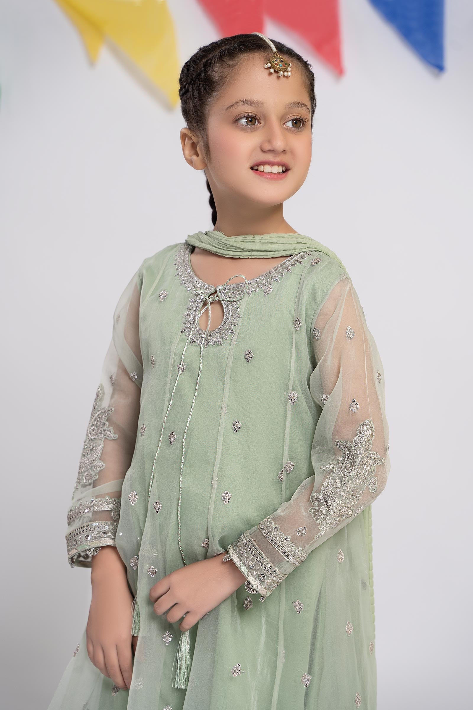 Maria B | 3 Piece Embroidered Organza Suit | MKS-EF24-15 - House Of Zarish