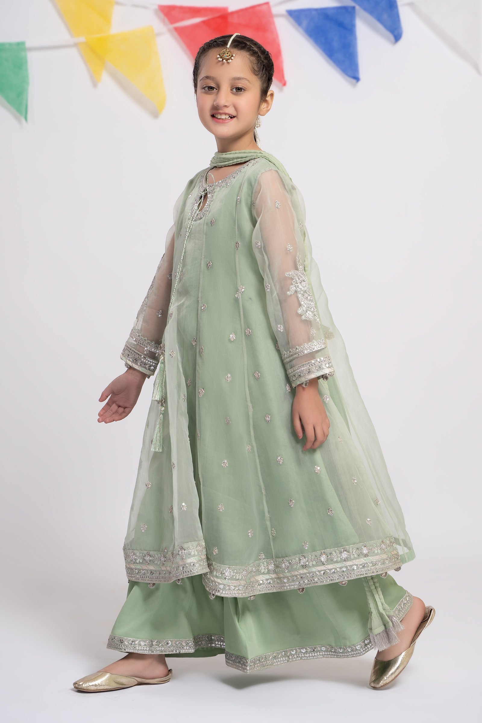 Maria B | 3 Piece Embroidered Organza Suit | MKS-EF24-15 - Libasekhas