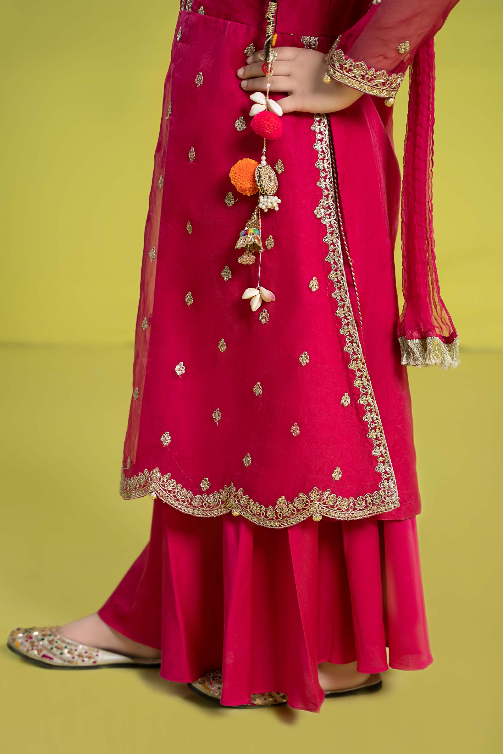 Maria B | 3 Piece Embroidered Organza Suit | MKS-EF24-23 - House Of Zarish