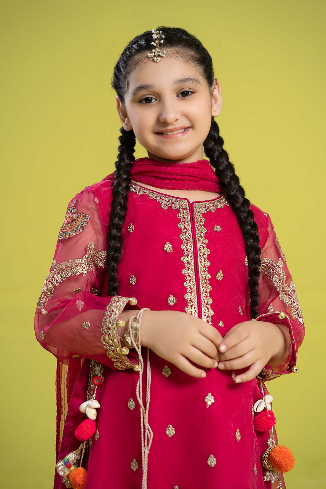 Maria B | 3 Piece Embroidered Organza Suit | MKS-EF24-23 - House Of Zarish