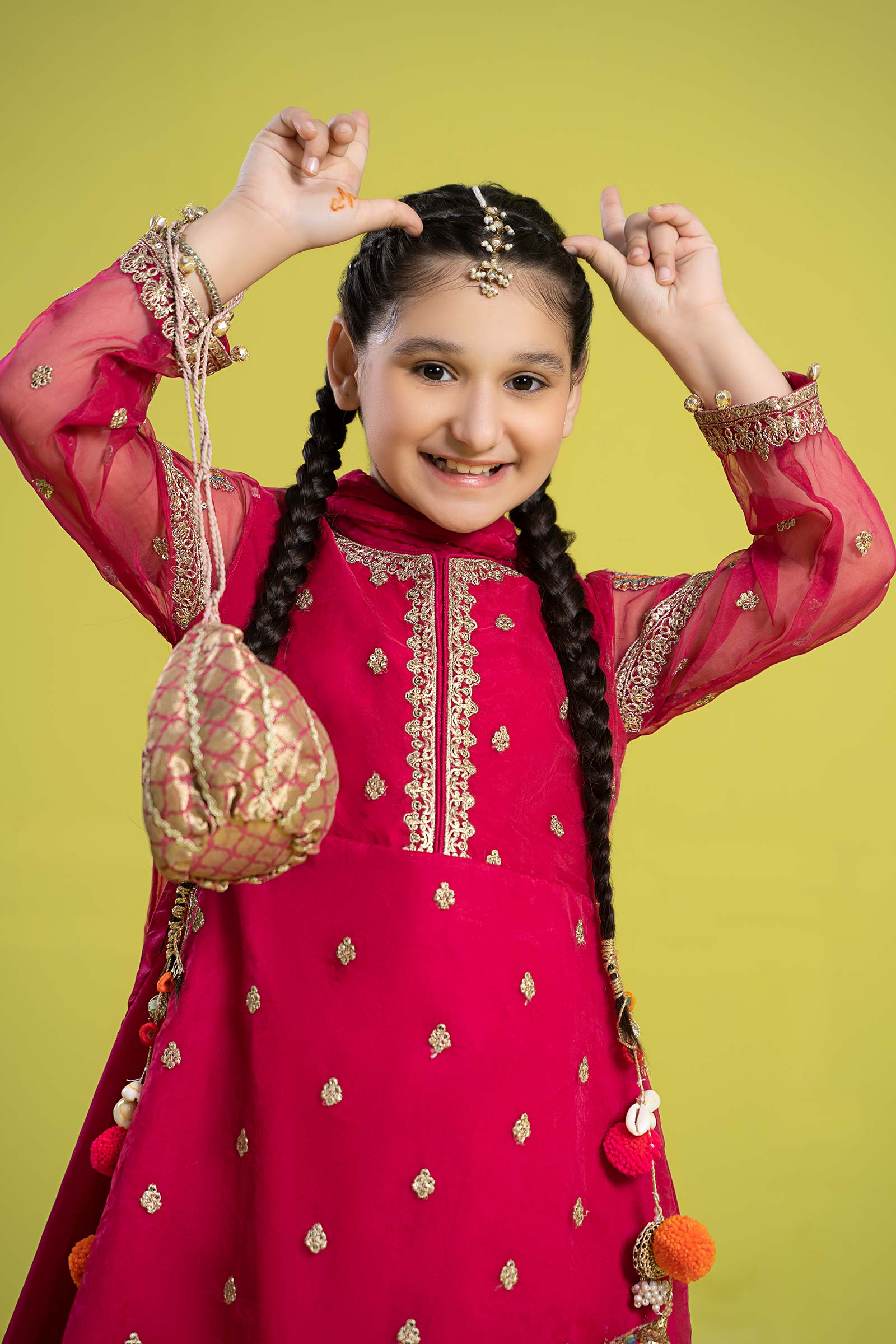 Maria B | 3 Piece Embroidered Organza Suit | MKS-EF24-23 - House Of Zarish