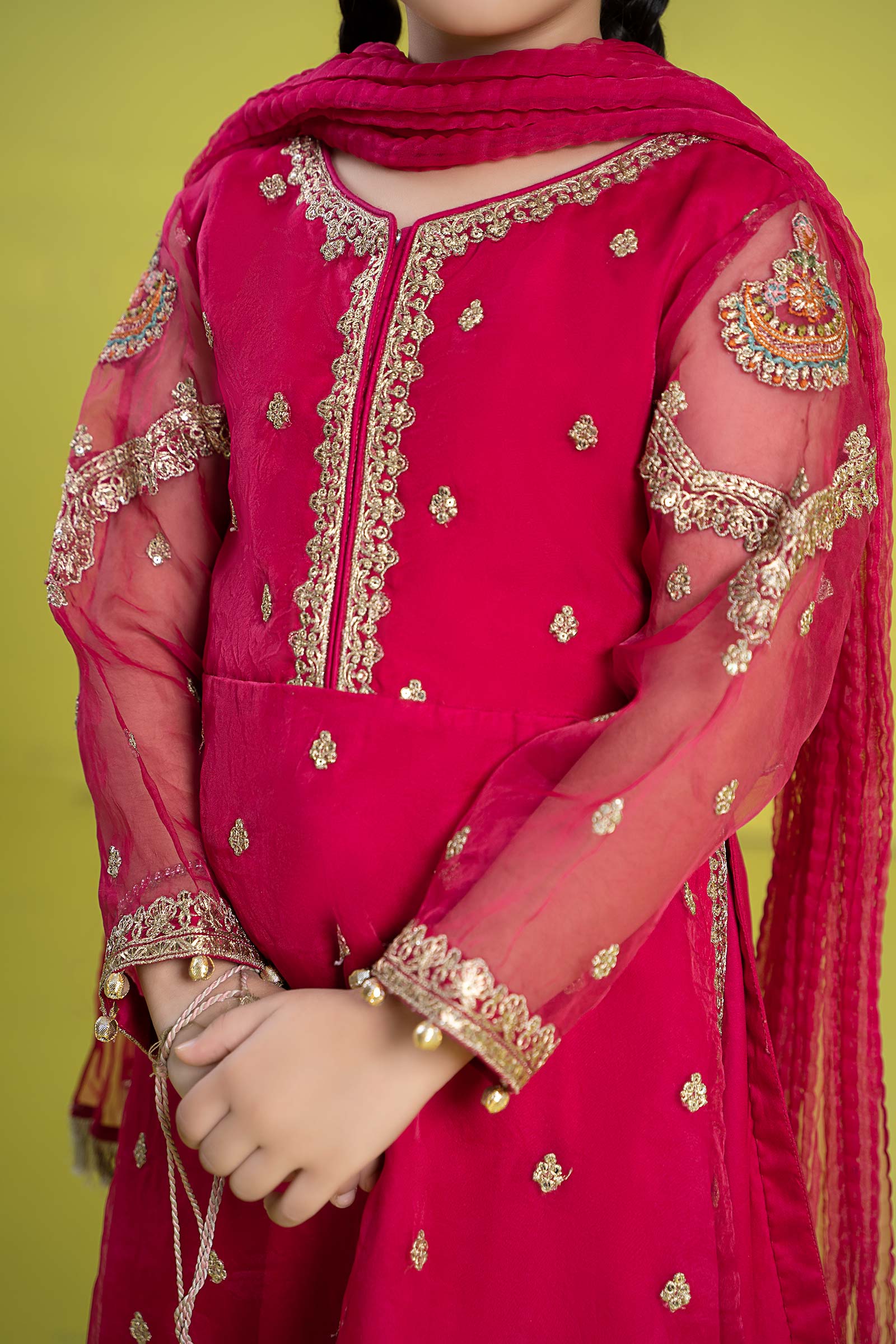 Maria B | 3 Piece Embroidered Organza Suit | MKS-EF24-23 - Libasekhas