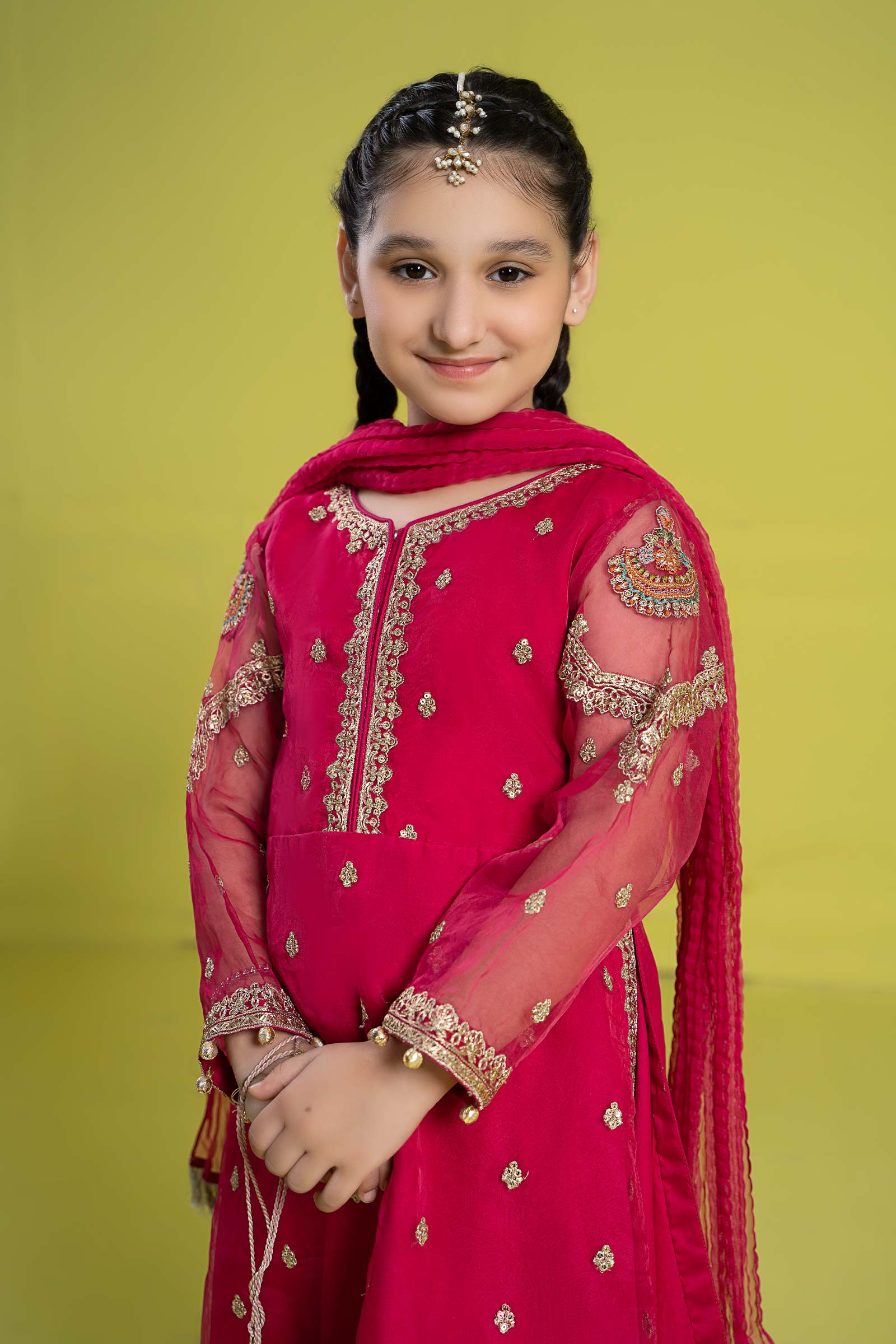 Maria B | 3 Piece Embroidered Organza Suit | MKS-EF24-23 - House Of Zarish