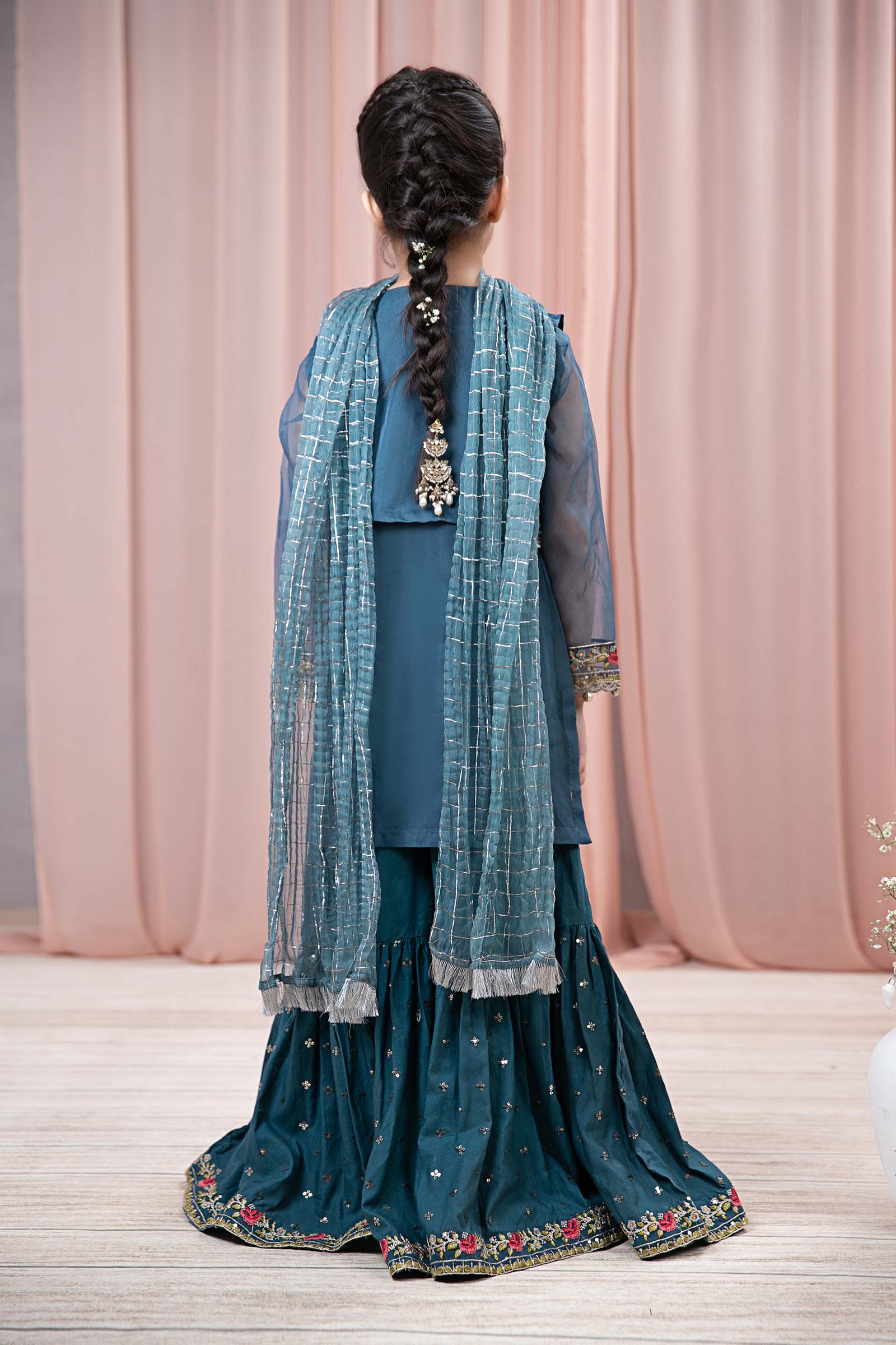 Maria B | 3 Piece Embroidered Organza Suit | MKS-EF24-29 - House Of Zarish