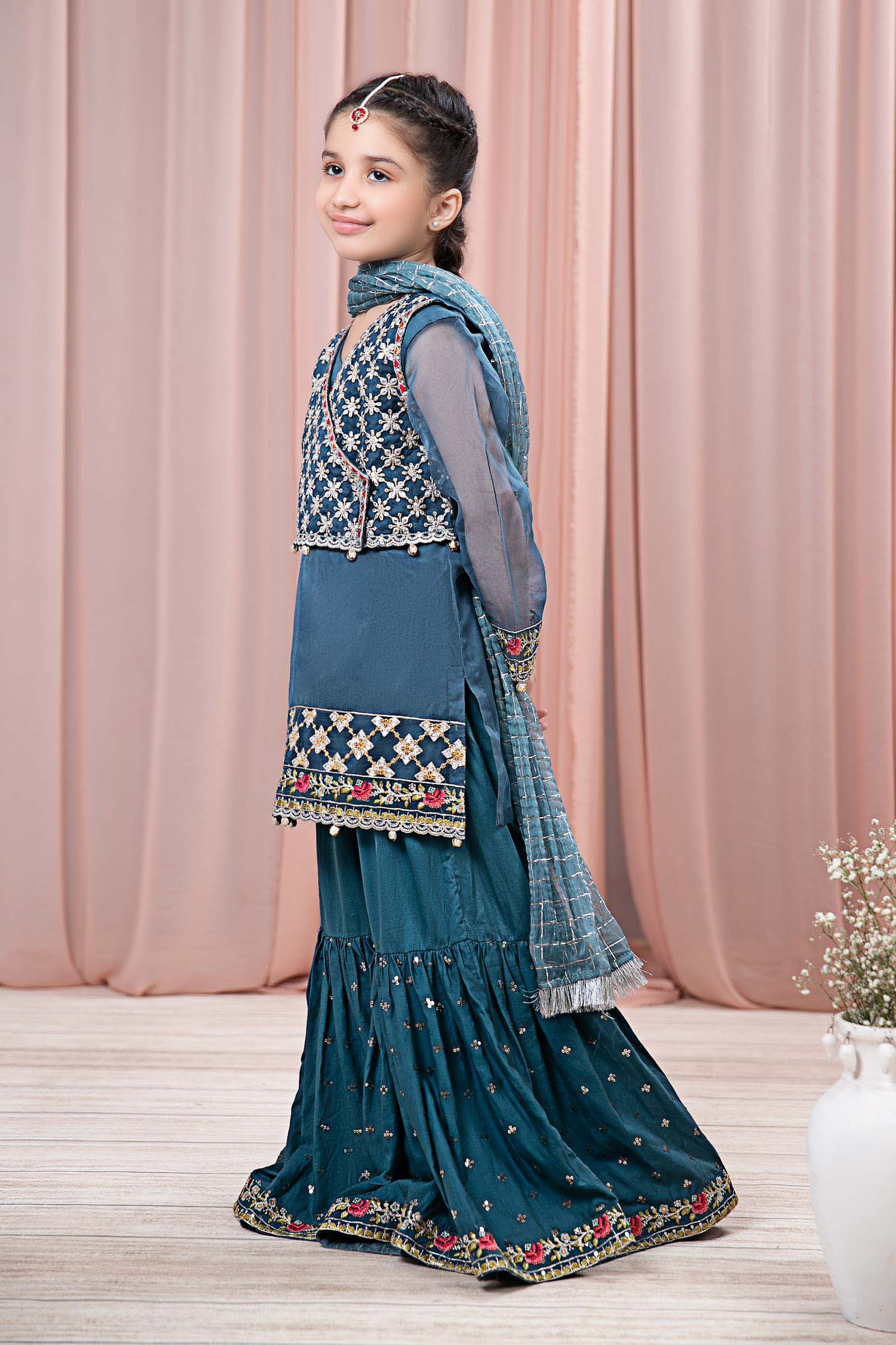 Maria B | 3 Piece Embroidered Organza Suit | MKS-EF24-29 - House Of Zarish