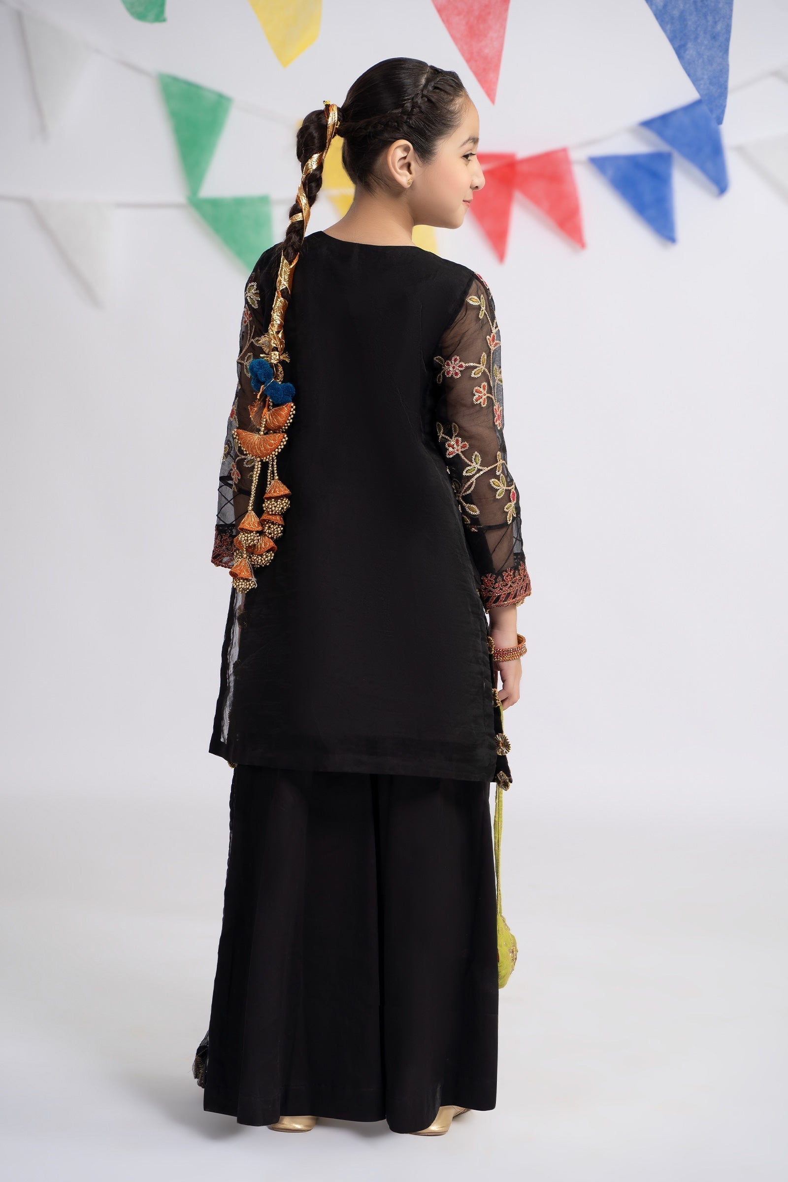 Maria B | 3 Piece Embroidered Organza Suit | MKS-EF24-30 - House Of Zarish