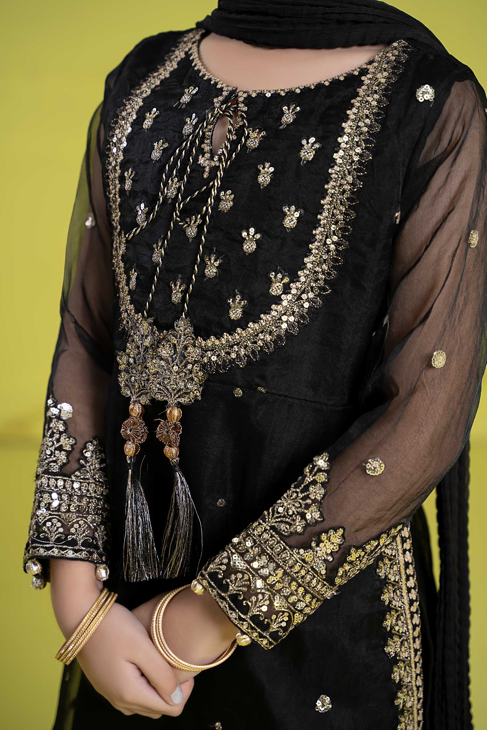 Maria B | 3 Piece Embroidered Organza Suit | MKS-EF24-37 - House Of Zarish