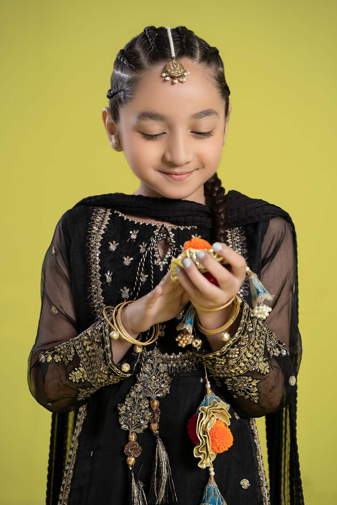Maria B | 3 Piece Embroidered Organza Suit | MKS-EF24-37 - House Of Zarish
