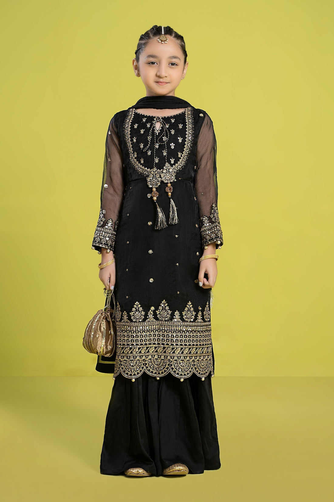 Maria B | 3 Piece Embroidered Organza Suit | MKS-EF24-37 - House Of Zarish