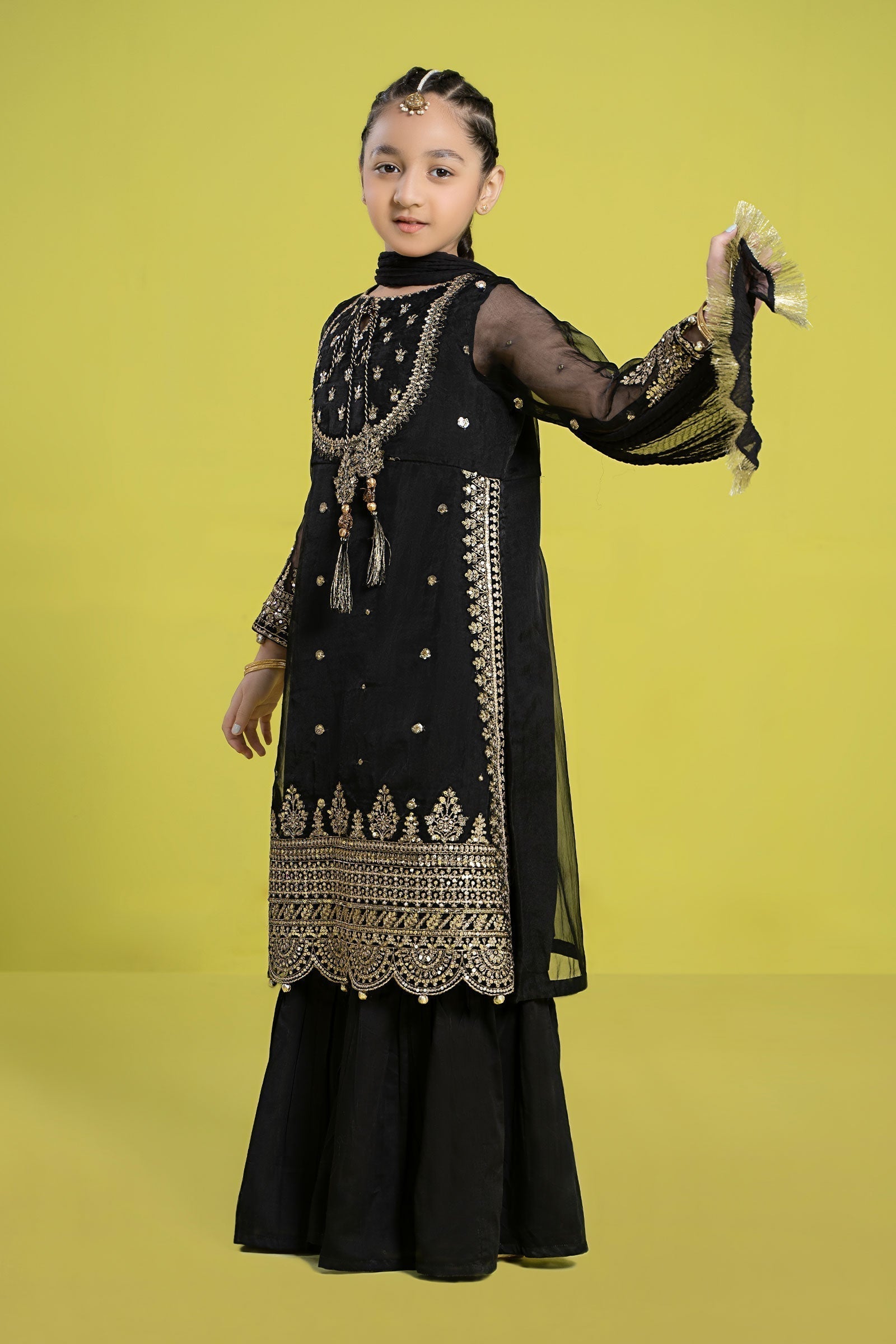 Maria B | 3 Piece Embroidered Organza Suit | MKS-EF24-37 - House Of Zarish
