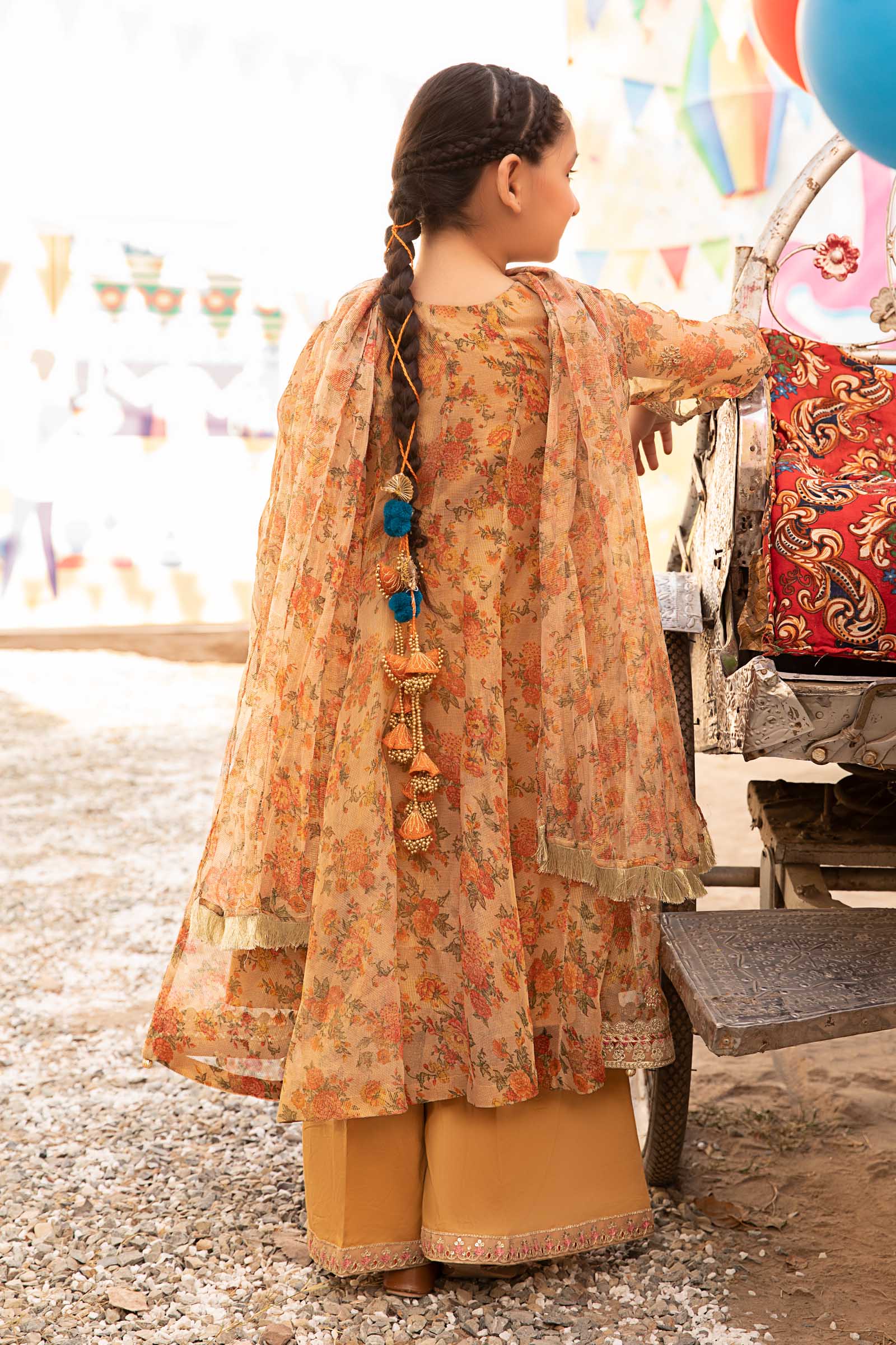 Maria B | 3 Piece Embroidered Zari Masoori Organza Suit | MKS-EF24-38 - House Of Zarish