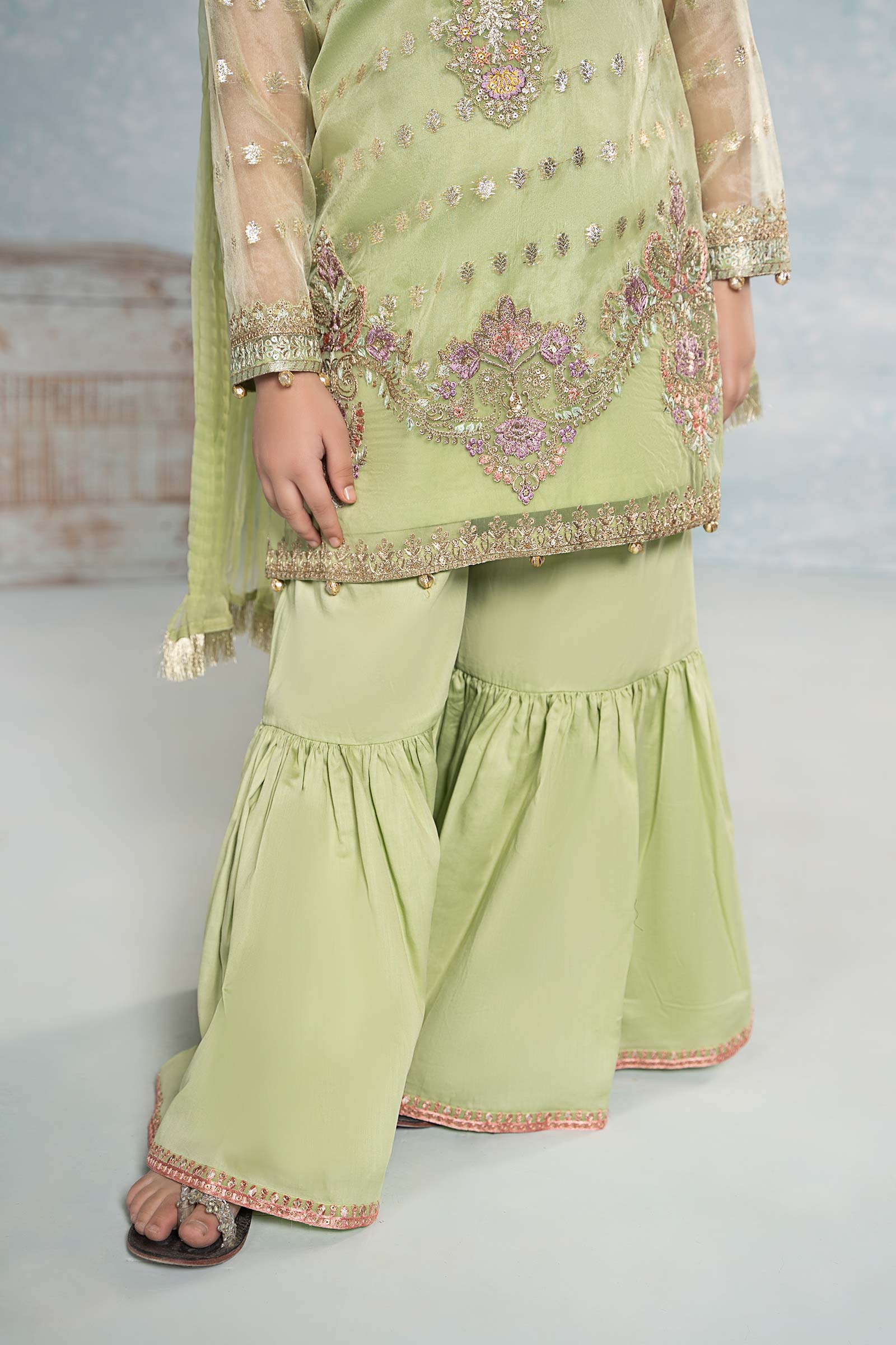 Maria B | 3 Piece Embroidered Organza Suit | MKS-EF24-45 - House Of Zarish