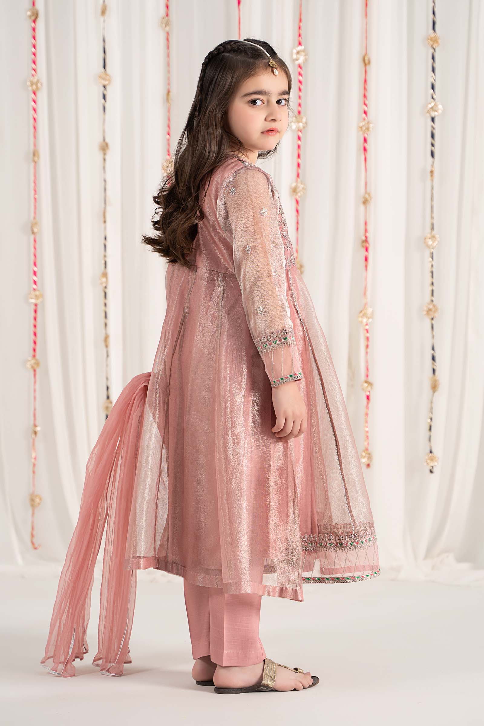Maria B | 3 Piece Embroidered Zari Net Suit | MKS-EF25-01 - House Of Zarish